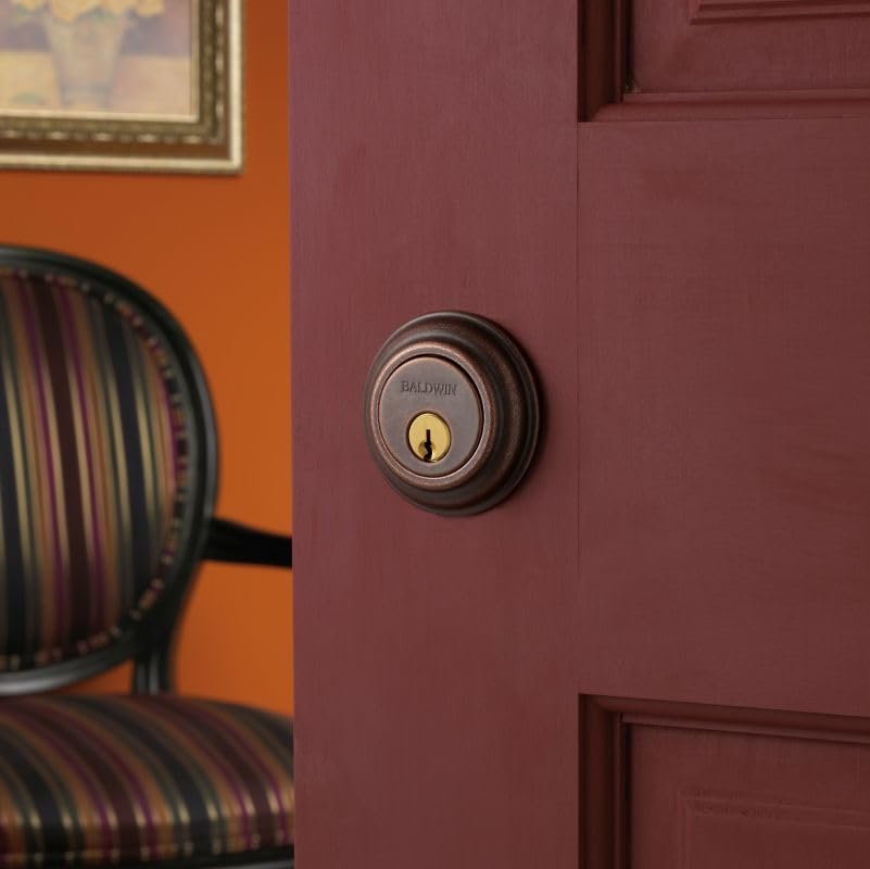 Baldwin Hardware 8232.056 High Security Deadbolt Lock - Premium Door Lock for Home Safety & Security | Ideal for Front Doors, Back Doors & Rental Properties