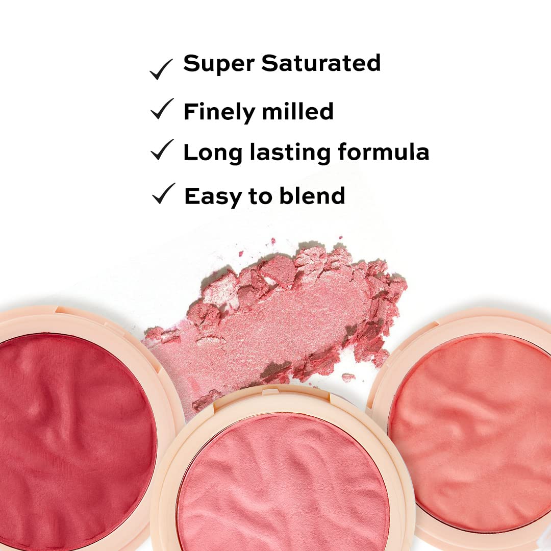 Revolution Beauty Blusher Reloaded Rose Kiss - Ballerina Pink Matte Finish, Long Lasting & Smudge Proof | Professional Face Makeup & Highlighter | Perfect for Daily Wear & Special Occasions