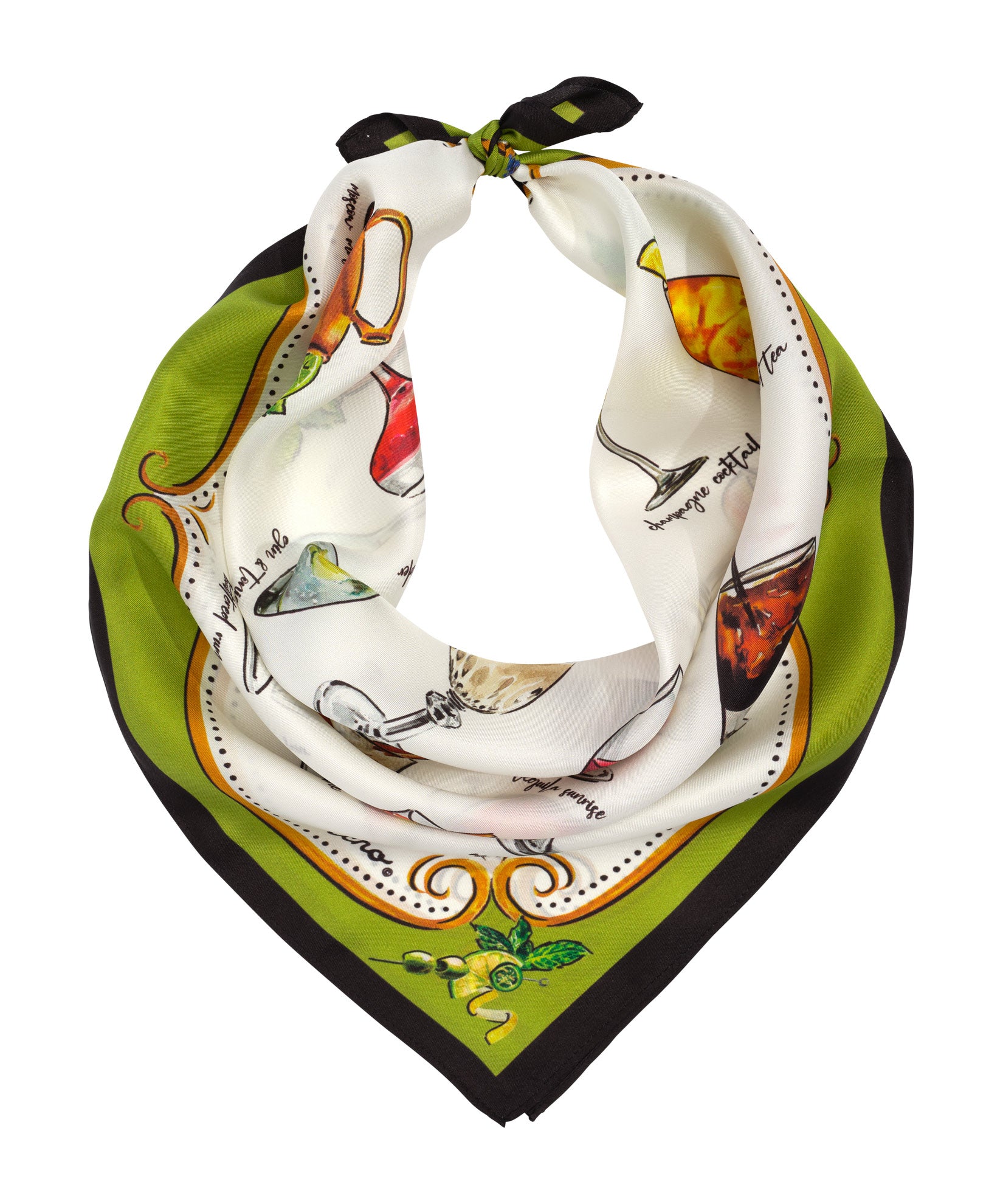 Stylish Silk Bandana for Women - Elegant Cocktail Hour Accessory | Perfect for Parties, Weddings & Fashion Outfits