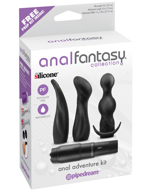 Anal Fantasy Collection - Premium Silicone Anal Adventure Kit (Black) for Couples & Solo Play - Enhance Intimacy & Exploration in the Bedroom
