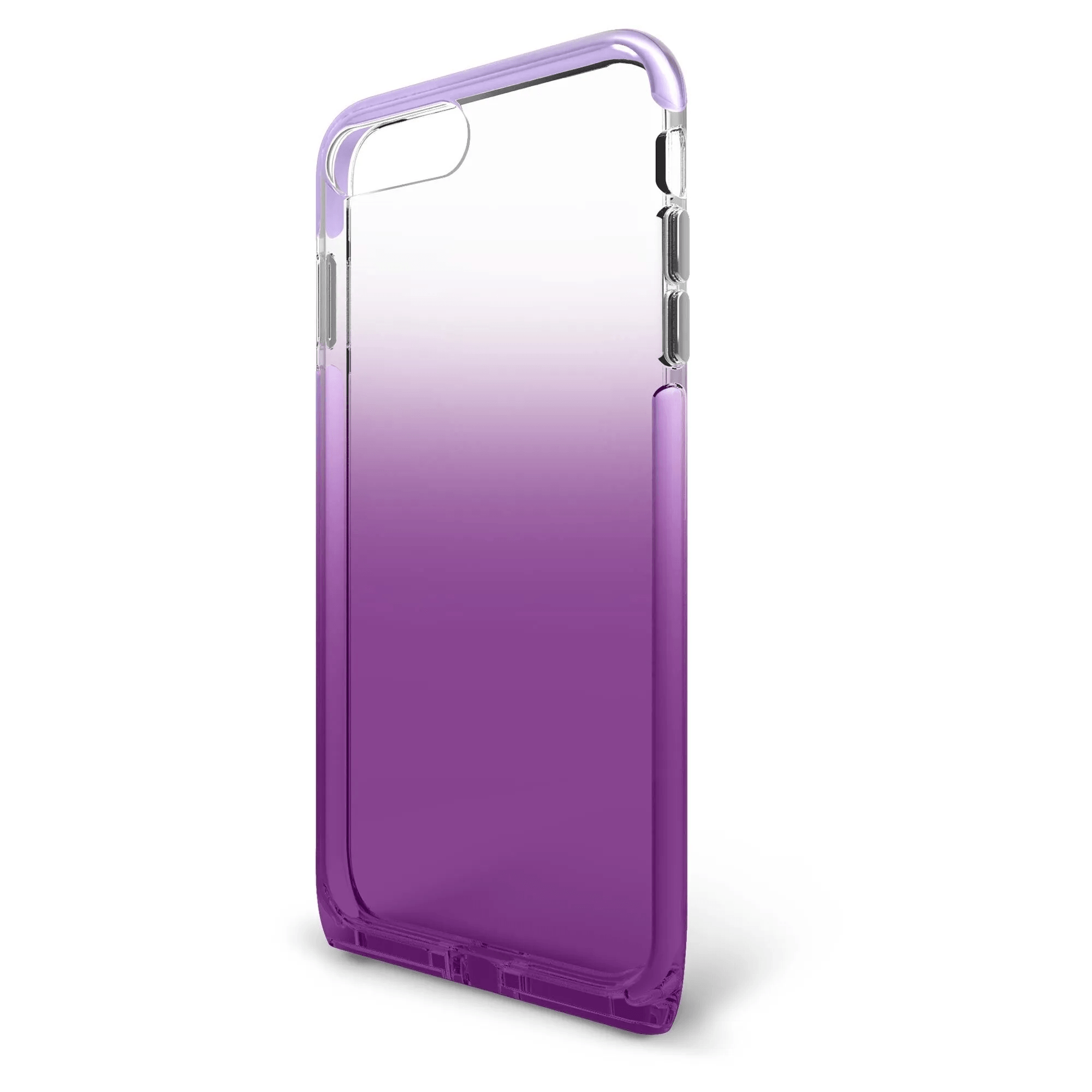 BodyGuardz Harmony Clear & Purple Shockproof Case for iPhone 7 Plus/8 Plus | Slim Protective Cover with Military-Grade Drop Protection | Perfect for Outdoor Activities & Daily Use