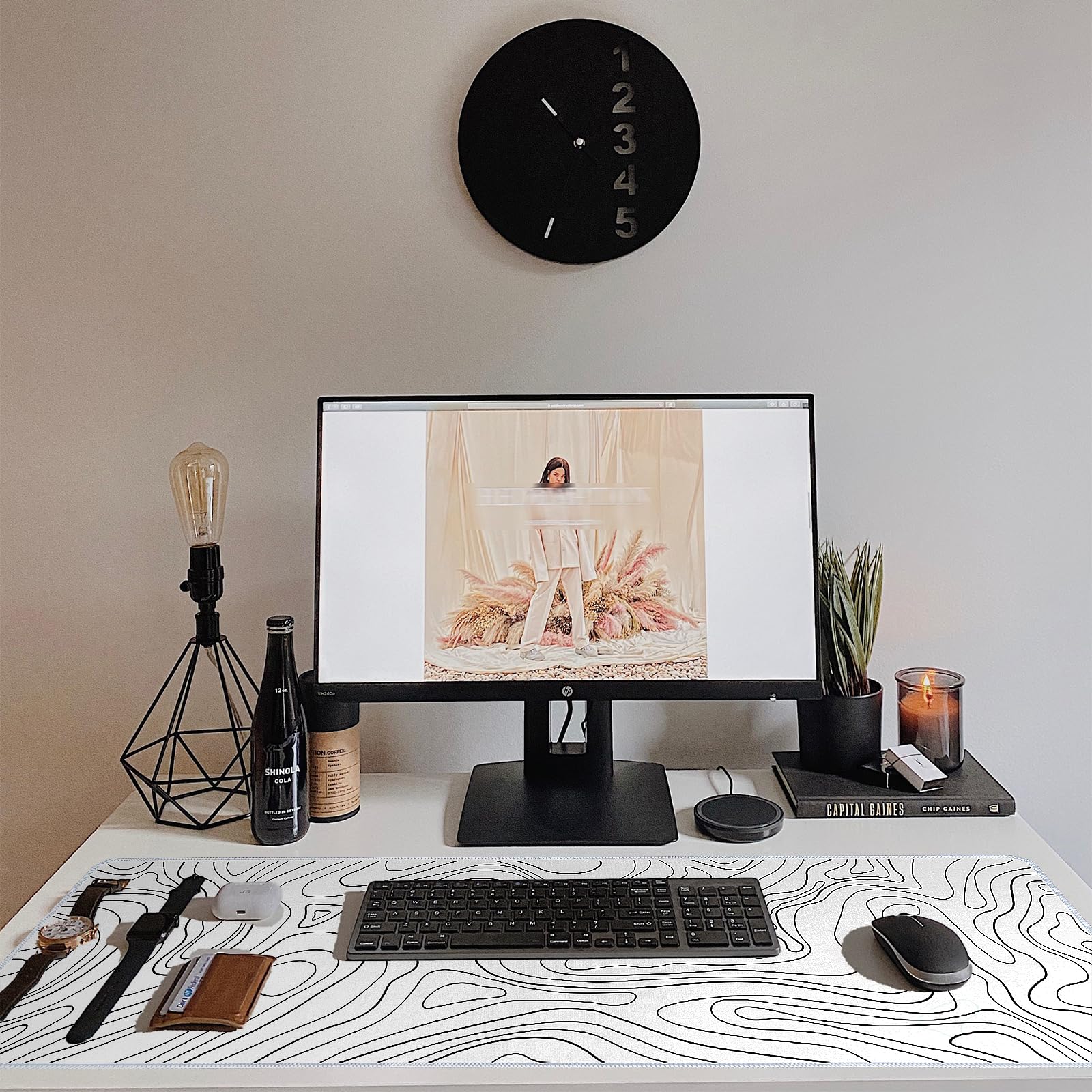 Premium Extended XL Gaming Mouse Pad - Non-Slip Base, Large Desk Mat for Keyboard & Mouse (31.5