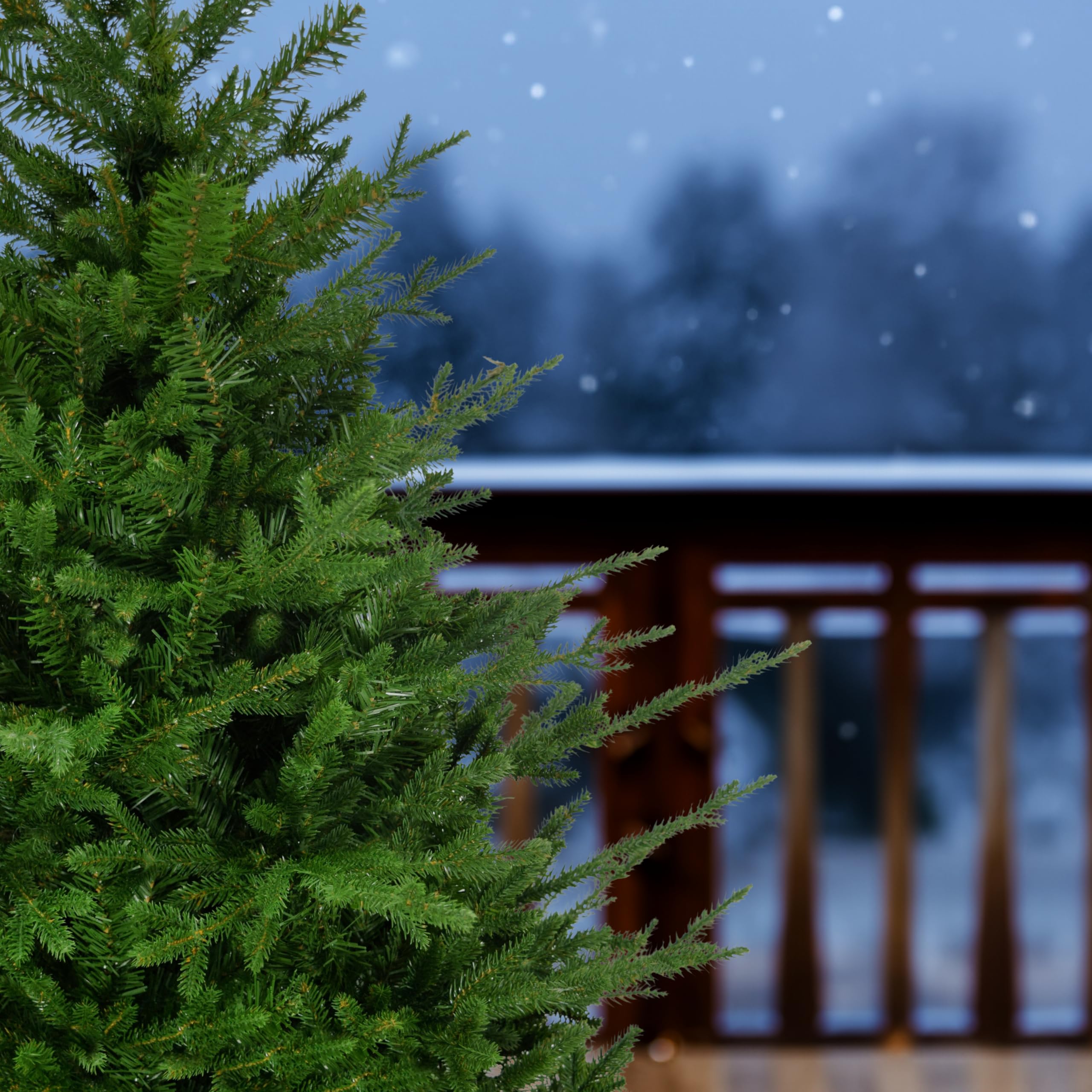 Fraser Hill Farm 3-Ft Artificial Potted Andriondack Tree - No Lights - Perfect for Indoor Home Decor, Office Plants, and Holiday Centerpieces