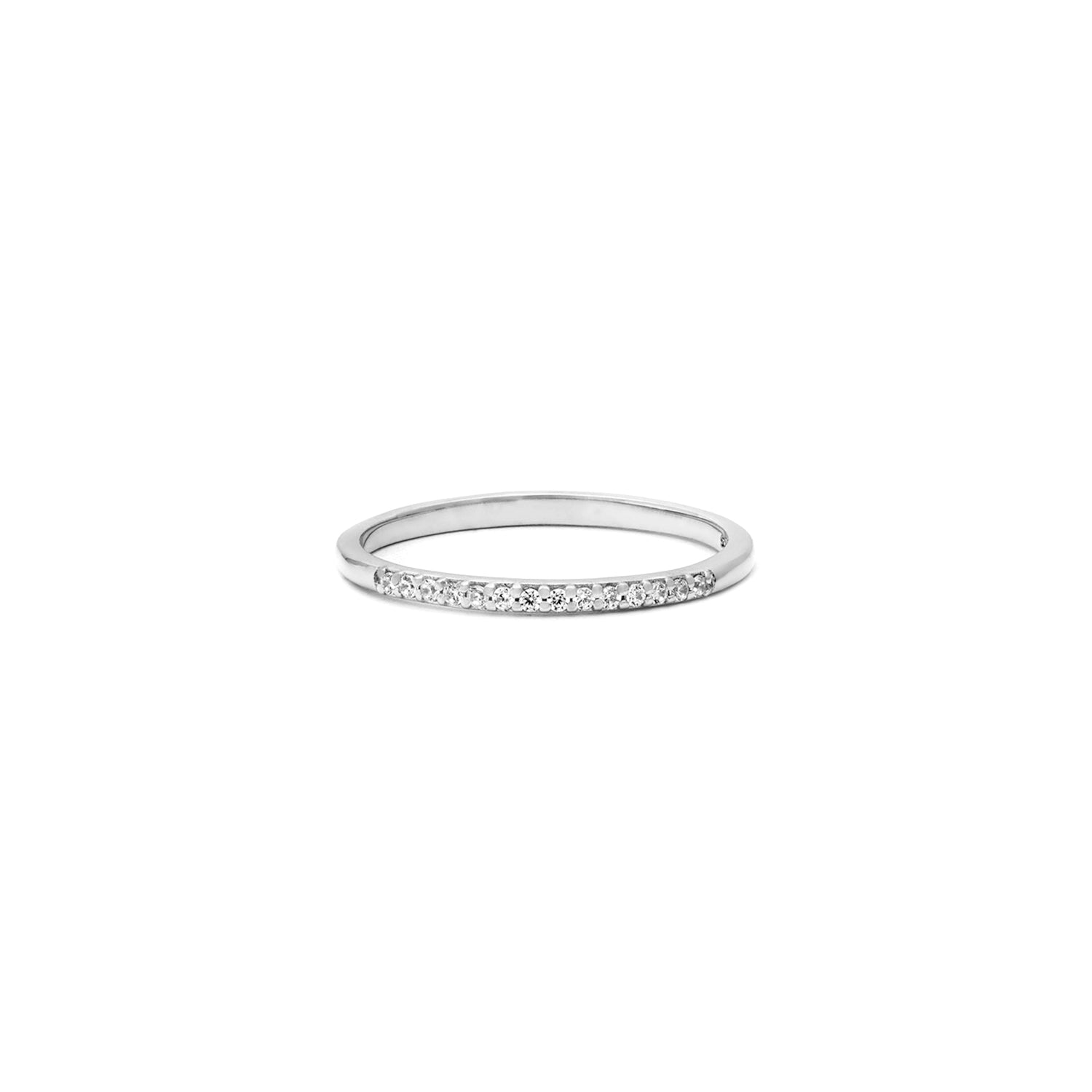 Demi Glint Ring - Sterling Silver Minimalist Stackable Ring for Women, Perfect for Everyday Wear & Gift Giving