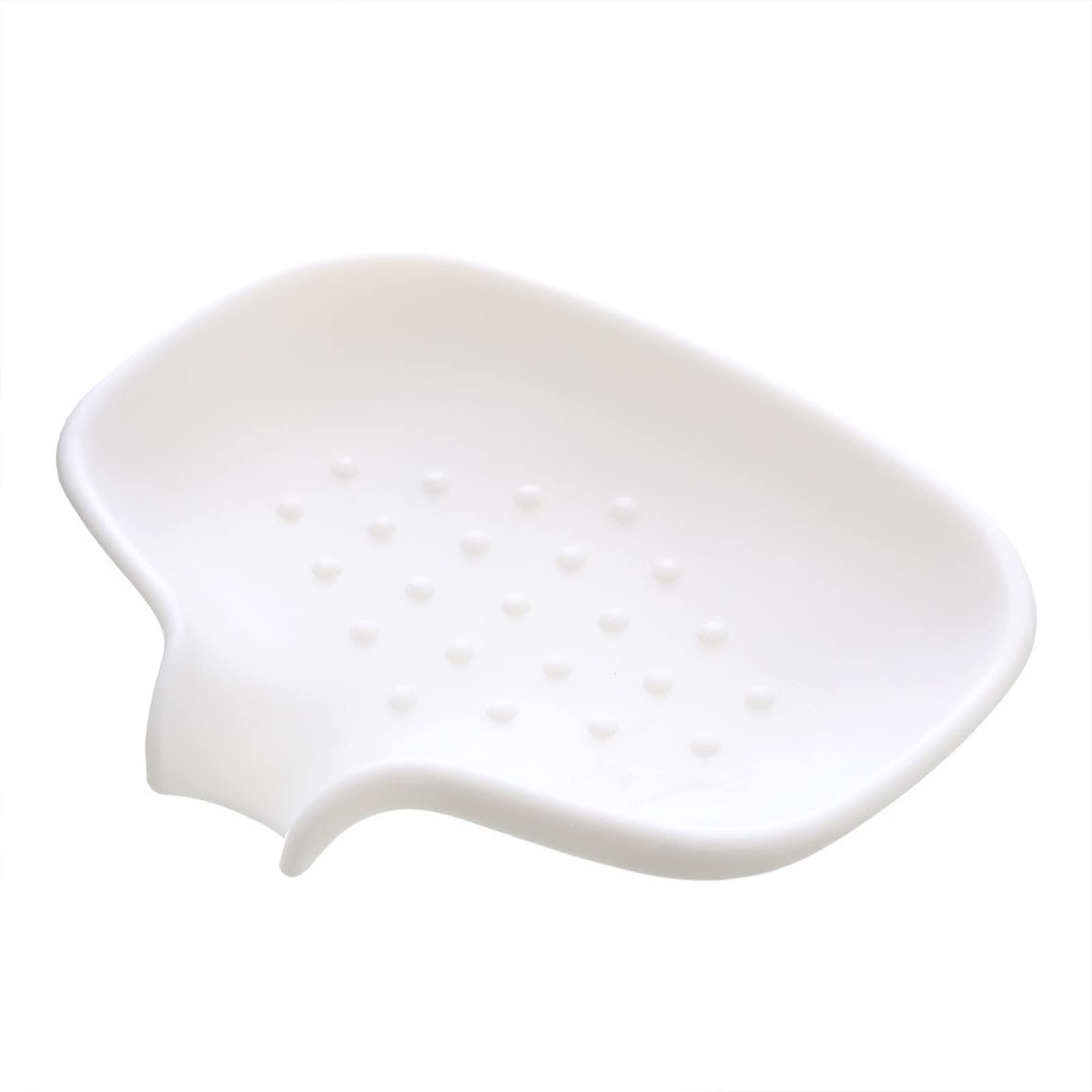 Premium Silicone Soap Dish Holder - Large Drainable Soap Tray for Bathroom & Shower - Creative Automatic Draining Soap Rack - Perfect for Home, Travel & Beach Use - Oversized Design (One Size)