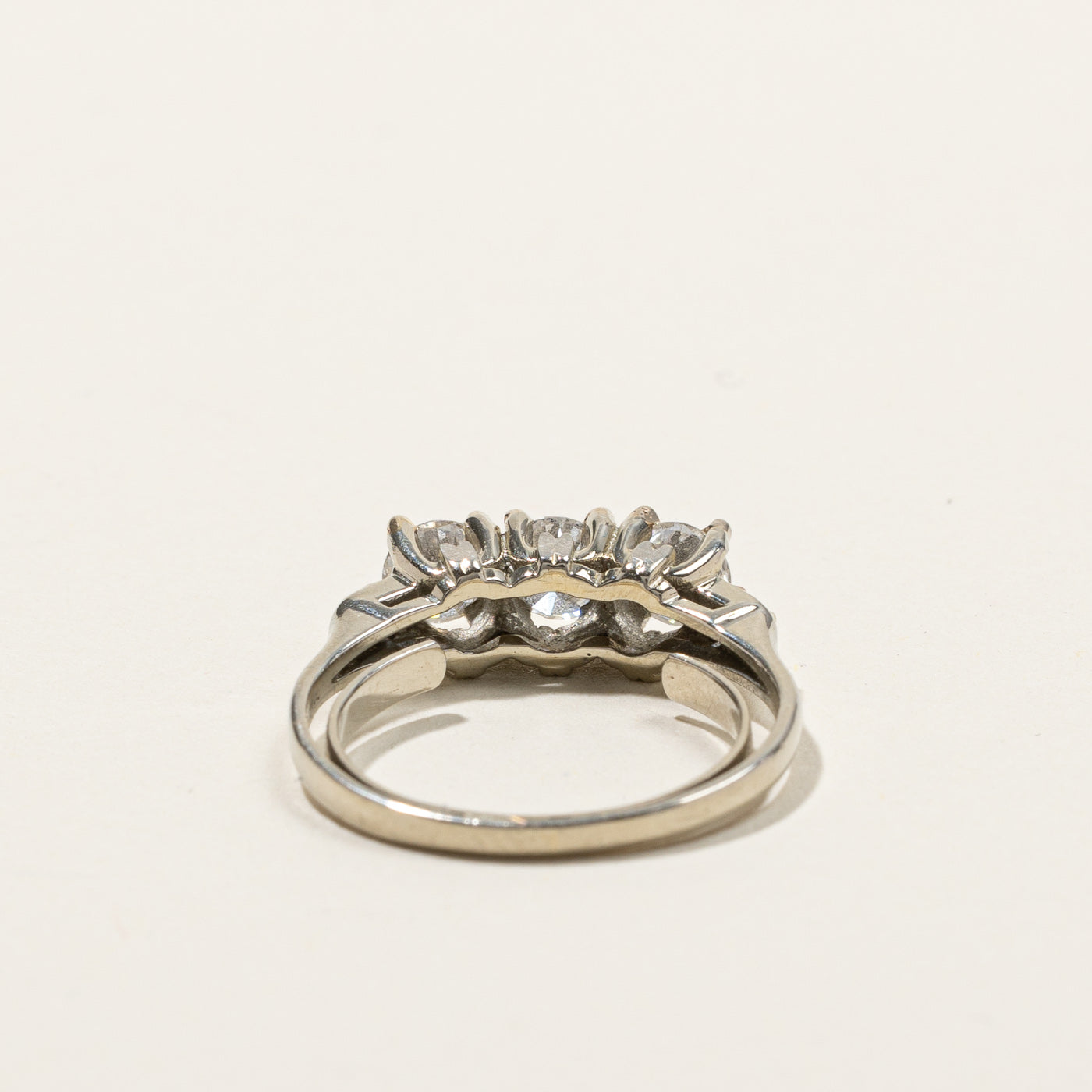 0.87ctw Three Stone Diamond Ring for Women - Size 6 | Elegant Engagement, Wedding, Anniversary Jewelry Gift | Perfect for Proposals, Bridal Sets & Special Occasions