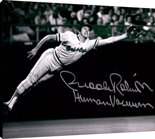 Brooks Robinson Canvas Wall Art - Human Vacuum Catch - 24x36 Inch Baseball Decor - Perfect for Man Cave, Sports Bar & Fan Gift