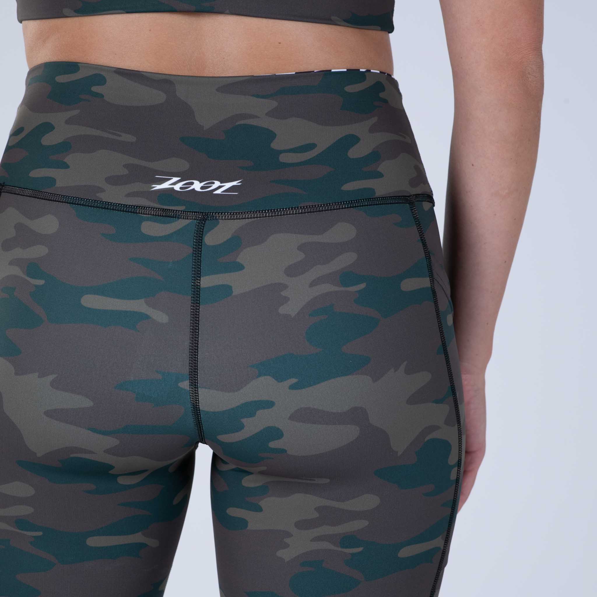Women's Limited Edition Pulse Long Running Shorts - Cali Camo Print - Lightweight & Breathable for Jogging, Gym Workouts & Outdoor Activities