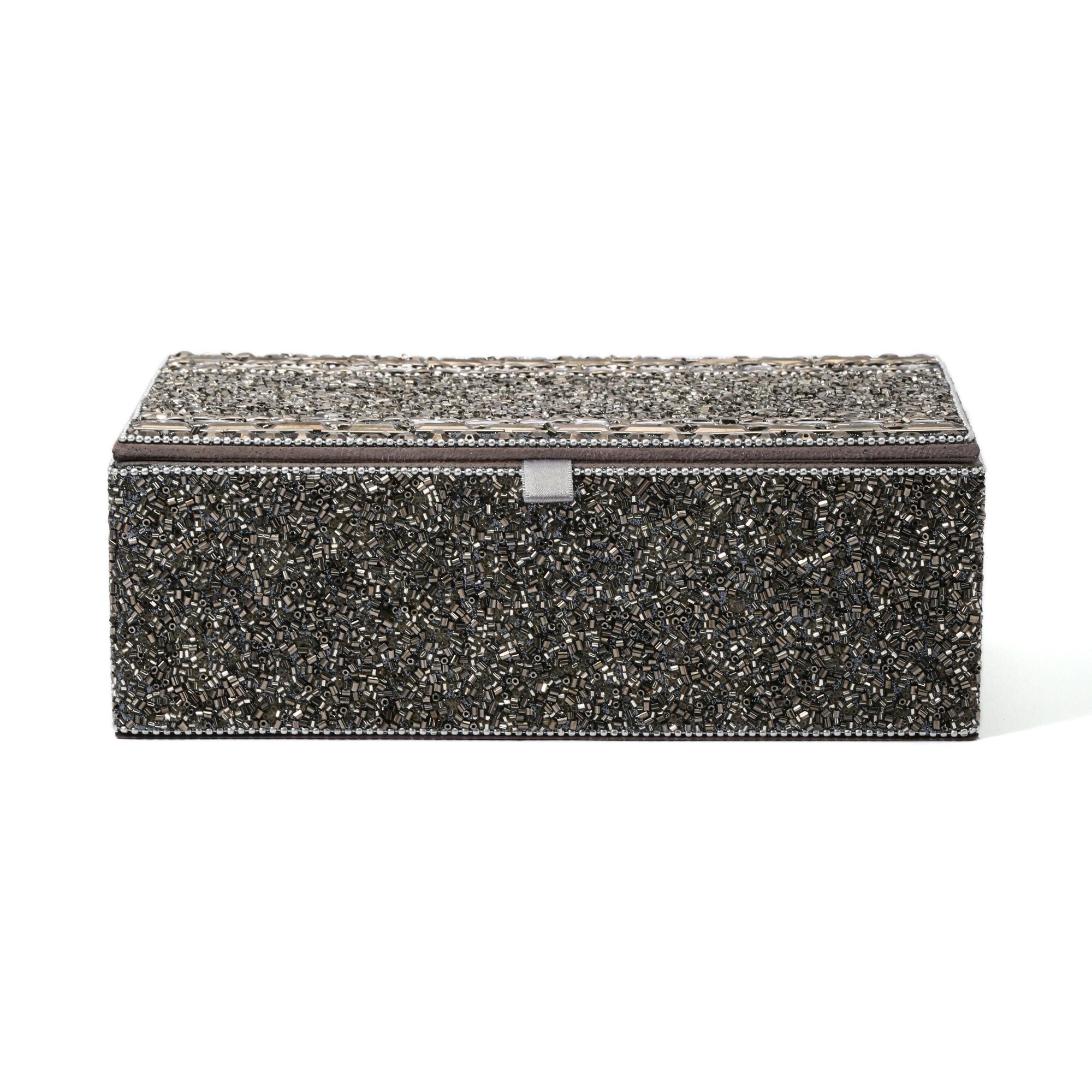 Elegant Silver Jewelry Box for Necklaces, Rings & Earrings - Perfect for Gifts, Travel & Home Storage