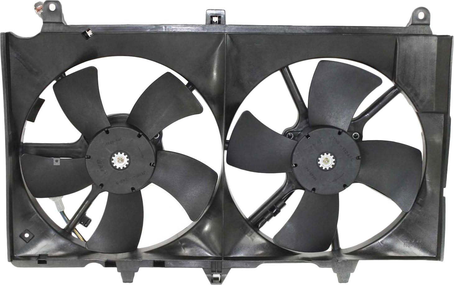 Go-Parts Radiator Fan Assembly - Compatible with Nissan 350Z (2003-2006) & Infiniti G35 Coupe/Sedan (2003-2005) | Direct Replacement Dual Fan | Perfect for Engine Cooling & Overheating Prevention
