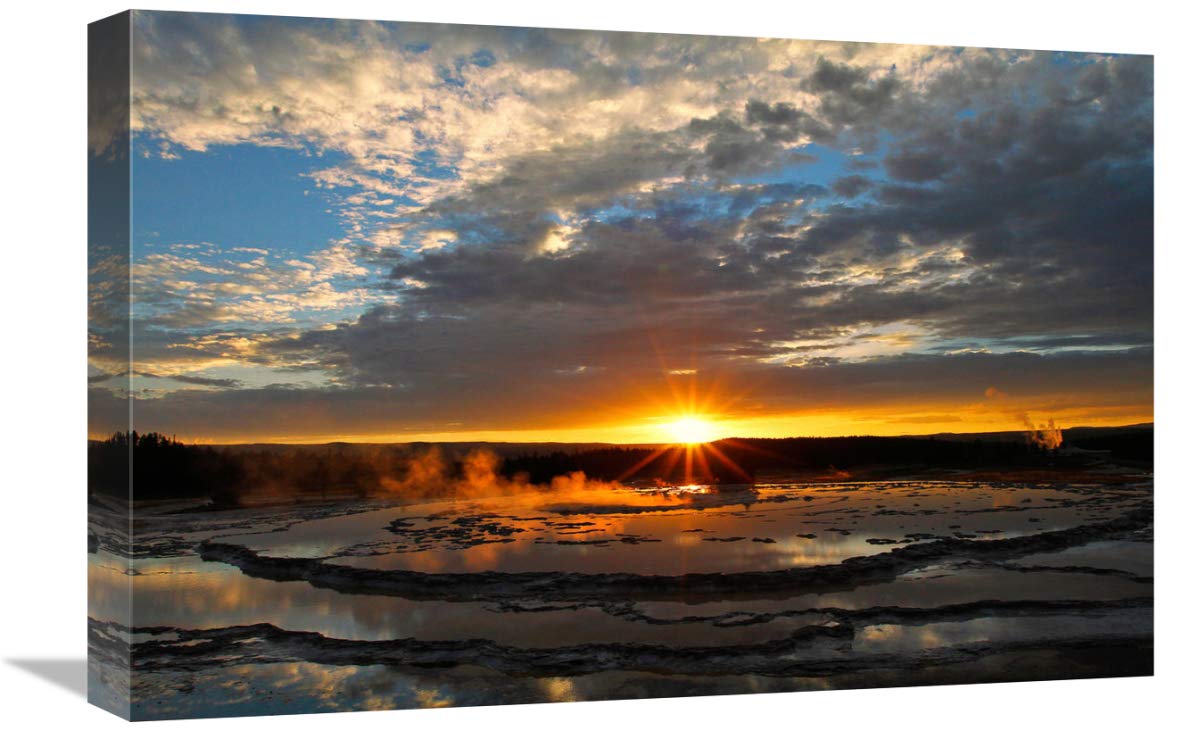 22 Inch Ring of Fire Art Print by Vic Schendel - Vibrant Wall Decor for Living Room, Bedroom & Office | Modern Home & Office Artwork