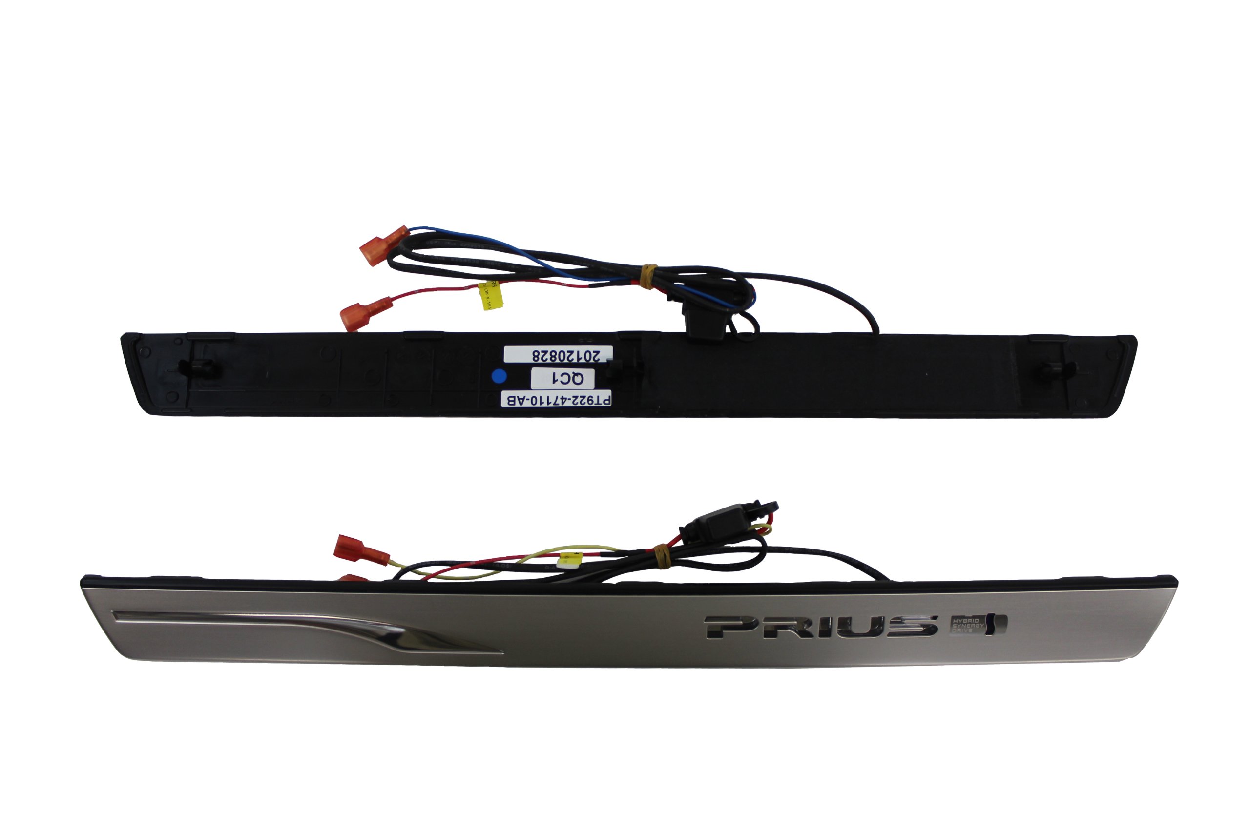 Genuine TOYOTA PT922-47100 Illuminated Door Sill Scuff Plate - Compatible with Select Prius Models | Premium Interior Upgrade for Nighttime Visibility & Vehicle Protection