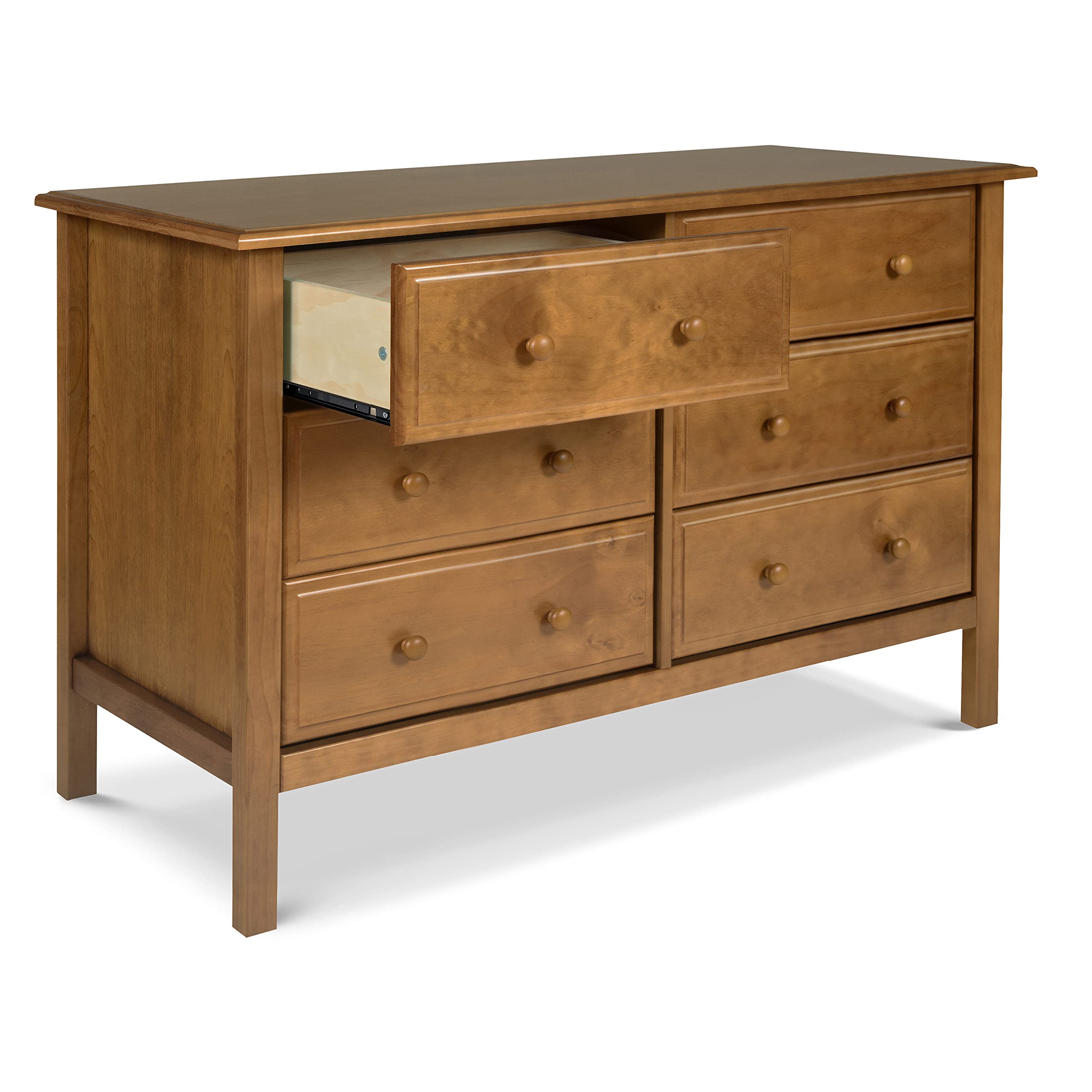Davinci Jayden 6-Drawer Double Wide Chestnut Dresser - GREENGUARD Gold Certified for Low Chemical Emissions | Perfect for Bedroom, Nursery, or Dorm Organization & Storage