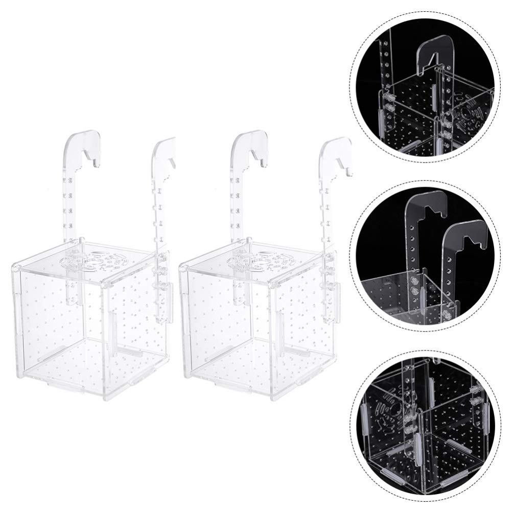 TEHAUX 2-Pack Reptile Breeding Box - 75 Gallon Aquarium Lid for Spiders, Fish Tanks - Perfect for Desktop Terrariums & Pet Enclosures