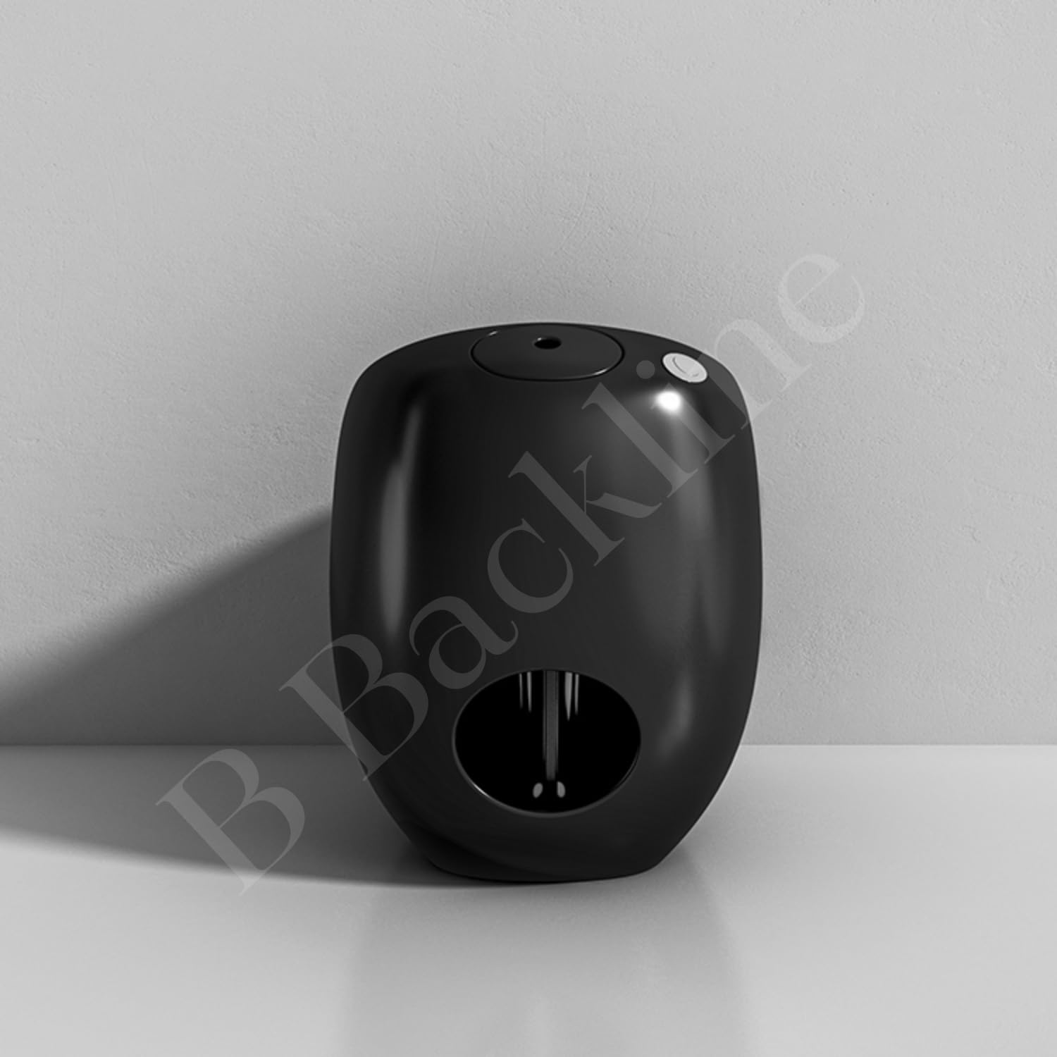 B BACKLINE Ceramic Siphon One Piece Western Toilet with Soft Close Seat - S-Trap Floor Outlet, Modern Bathroom Commode (Black Matte Finish) | Perfect for Small Bathrooms, Apartments & Water-Saving Homes