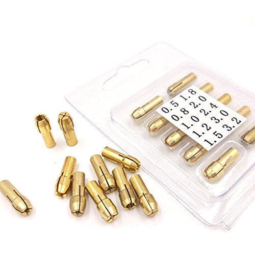 Miniature Electric Drill Set with Self-Tightening Brass Chuck - 10-Piece Precision Tool Kit for DIY, Jewelry Making & Small Craft Projects
