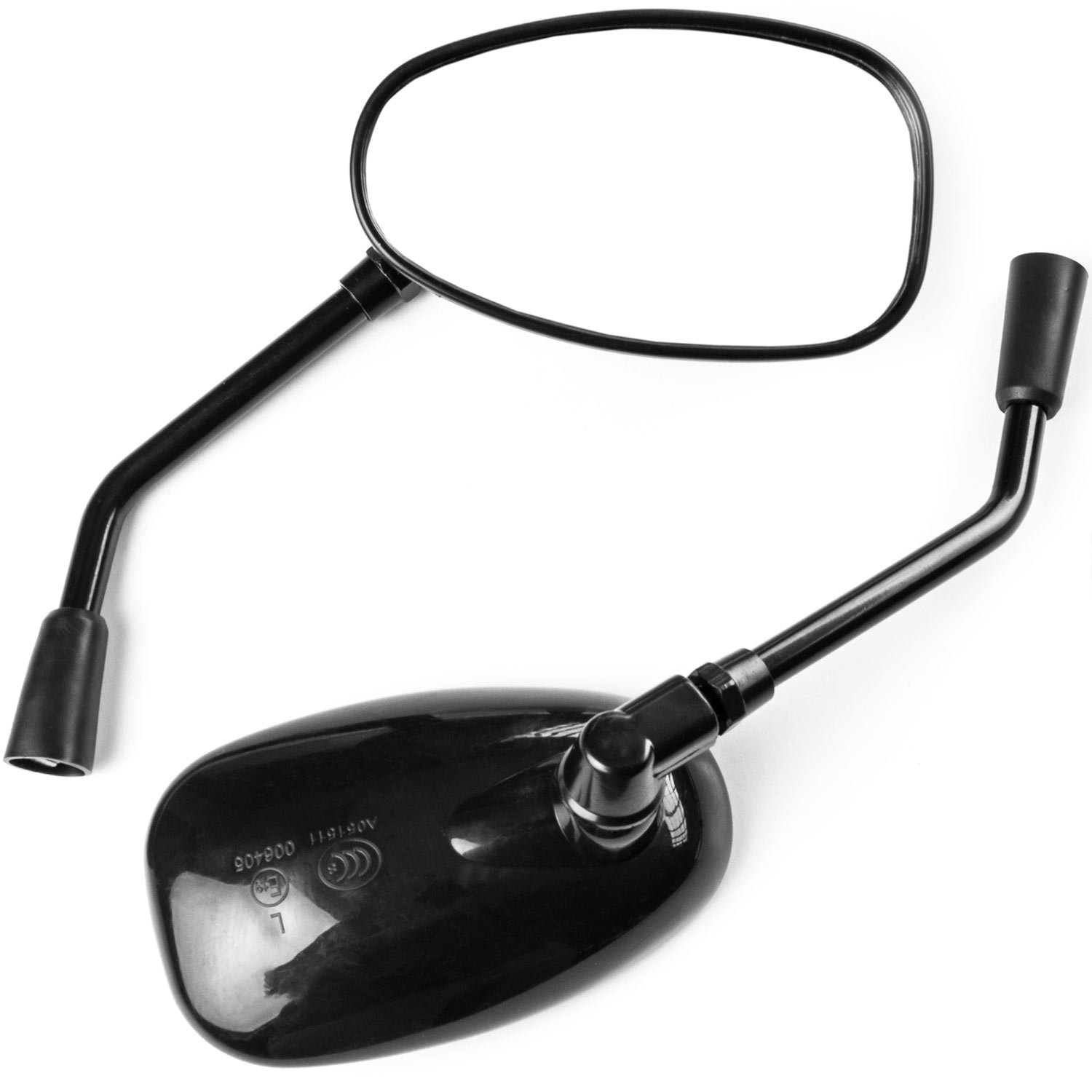 Krator Universal Black Motorcycle Mirrors - Compatible with Kawasaki VN Vulcan Classic Drifter 800 - Adjustable Rearview Safety Mirrors for Cruiser & Touring Bikes - Perfect for Highway Riding & Urban Commuting