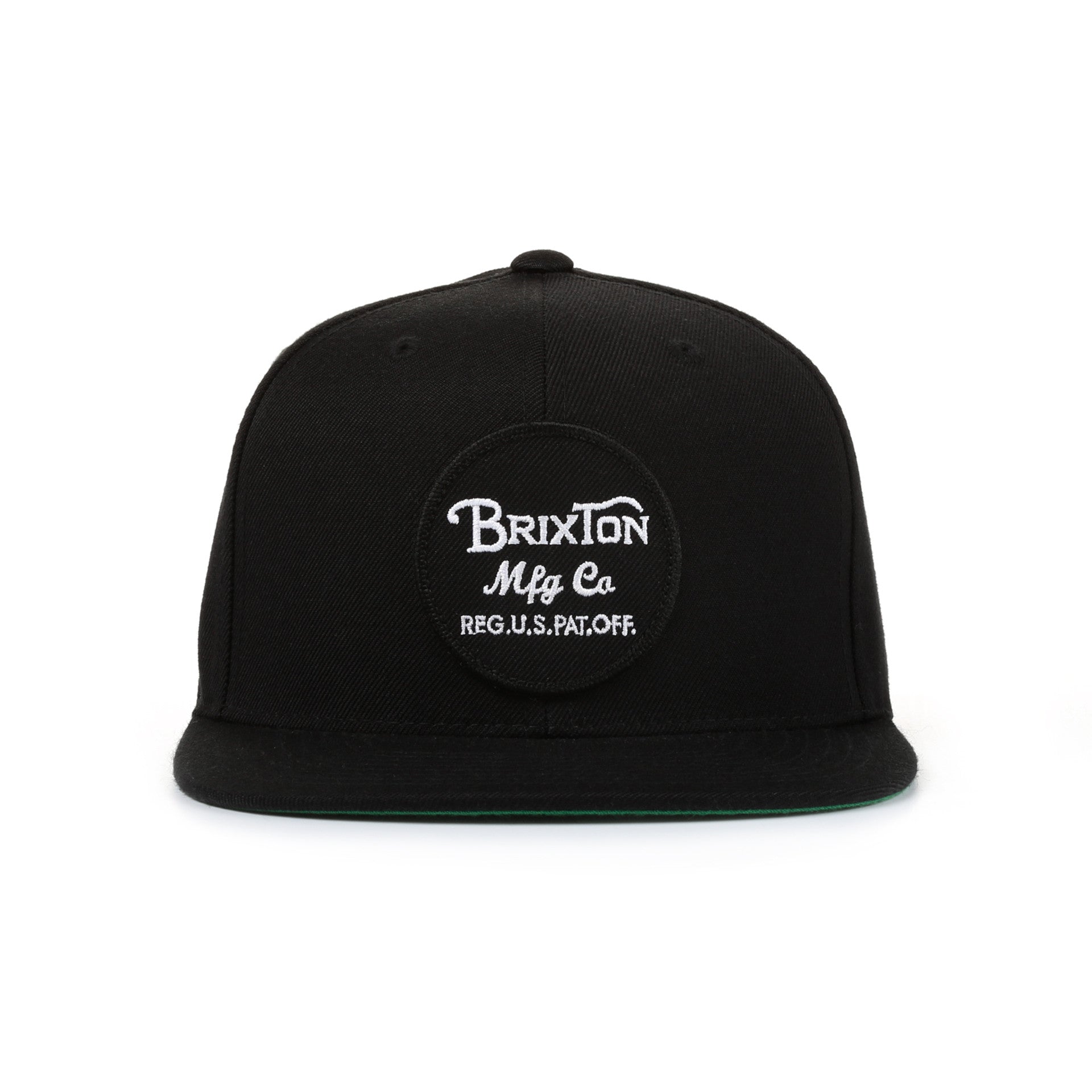 Brixton Wheeler Snapback Hat - Black Adjustable Baseball Cap for Men & Women - Perfect for Casual Wear, Sports, and Outdoor Activities