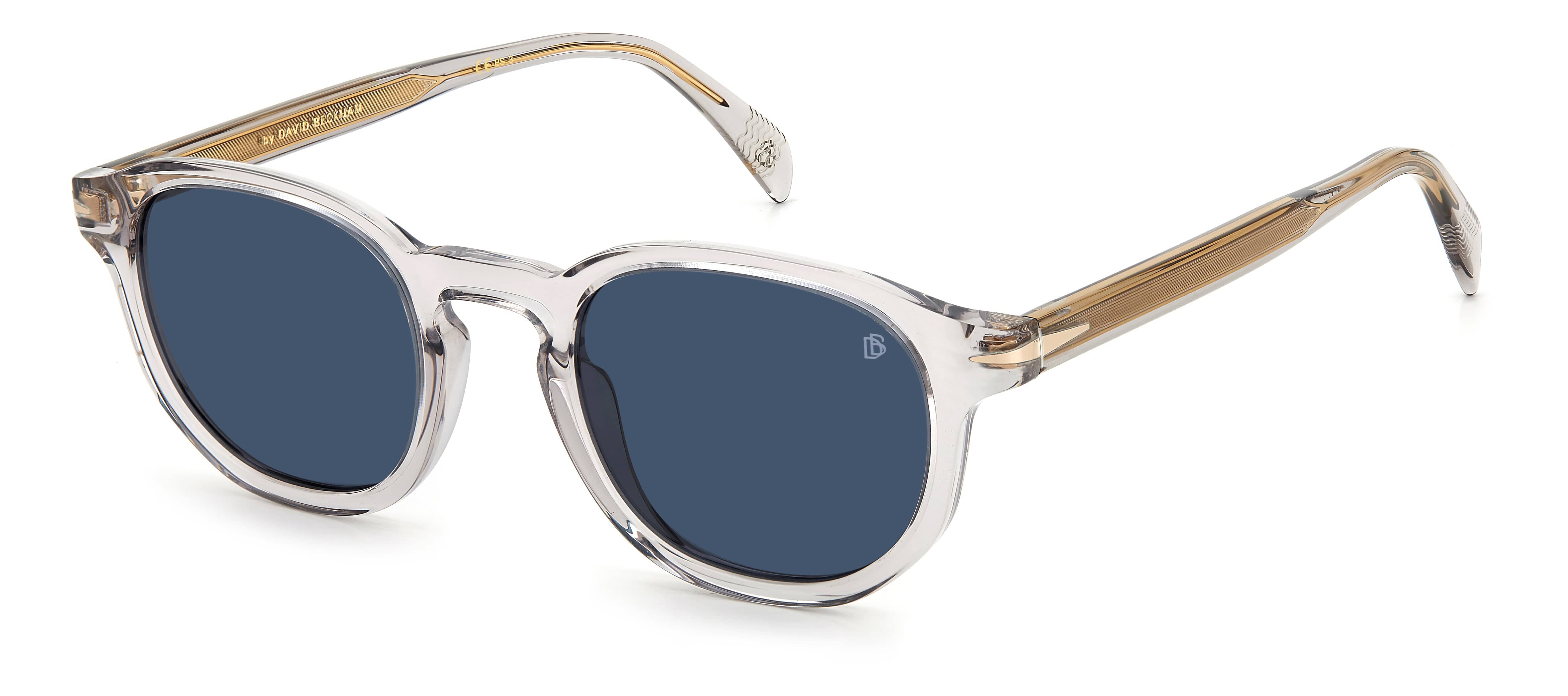 David Beckham DB 1007/S KB7 4924 Polarized Sunglasses for Men - UV Protection Aviator Style Shades for Driving, Beach & Outdoor Activities