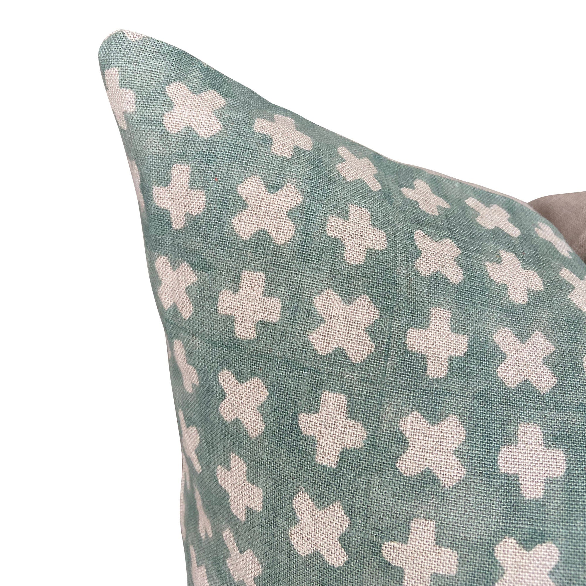 Bastideaux Bogo Pale Sea Designer Throw Pillow - Luxury Home Decor for Living Room, Bedroom & Sofa