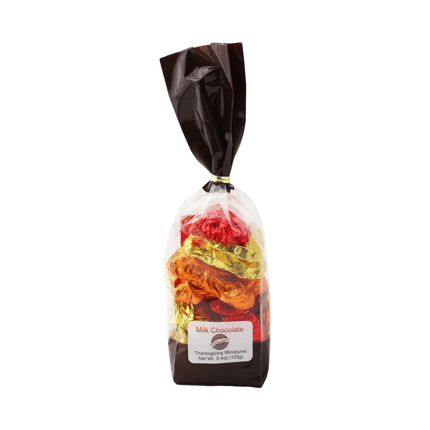 Nut Free Chocolate Foiled Thanksgiving Miniatures - Vermont Allergen-Free Holiday Treats for Parties, Gifts & Dessert Tables