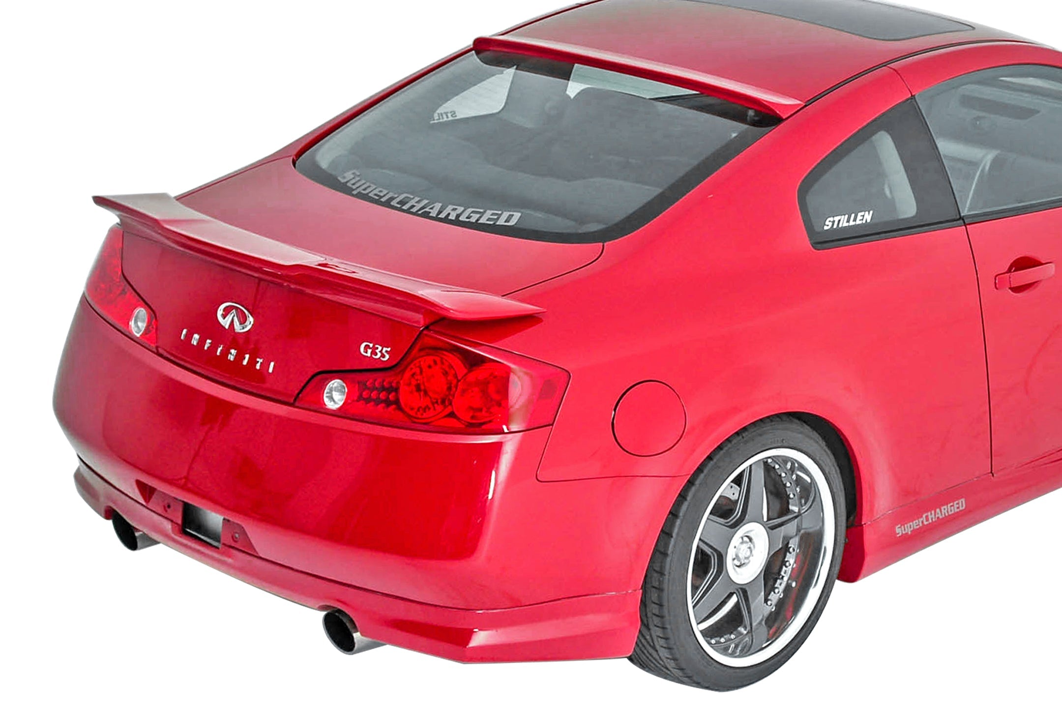 2003-2007 Infiniti G35 Coupe Rear Roof Spoiler - Matte Black Car Wing | Perfect for Sporty Styling & Aerodynamic Enhancement