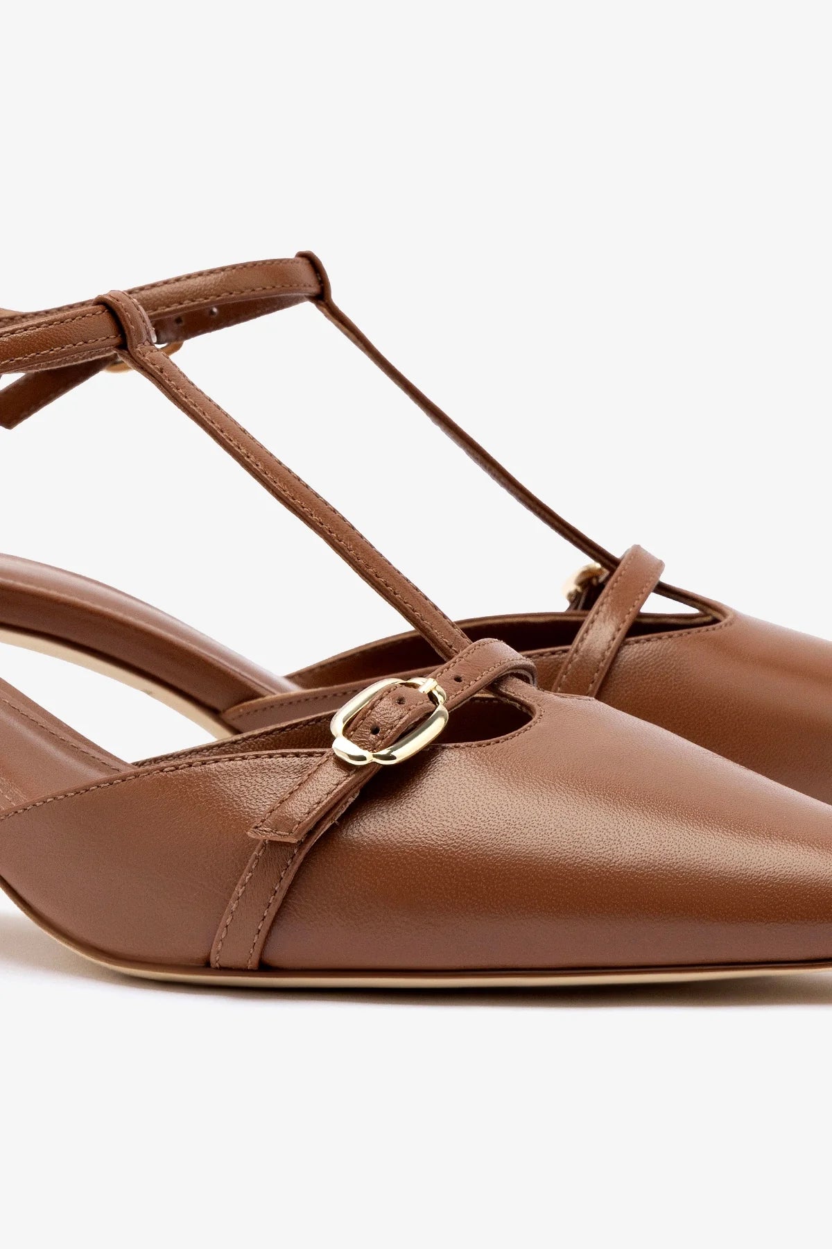 Grace Women's Pump Shoes in Caramel Leather - Elegant Heels for Work, Office, and Special Occasions