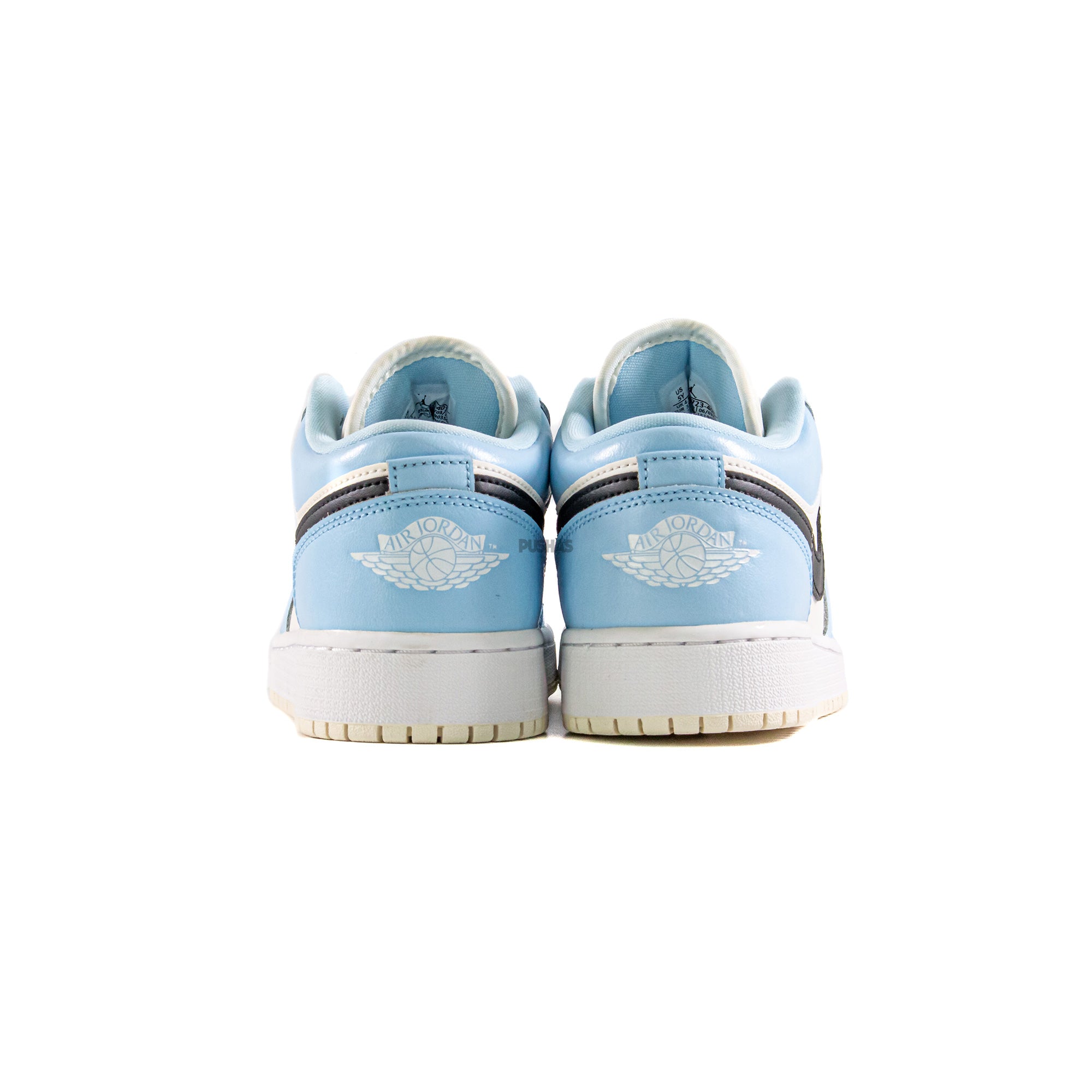 Air Jordan 1 Low 'Ice Blue Black' GS Sneakers for Girls (2022) - Lightweight Basketball Shoes for School, Sports & Casual Wear