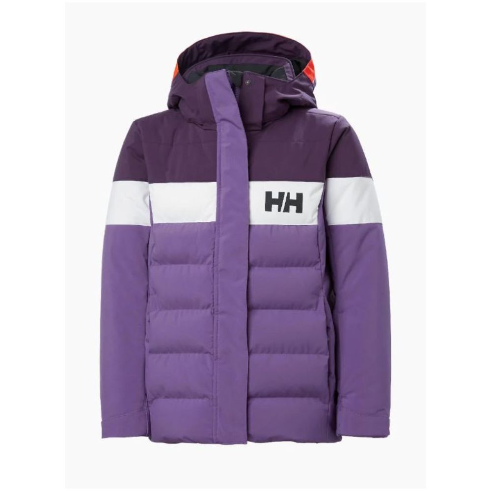 Helly Hansen Diamond Girls Ski Jacket - Waterproof Winter Coat for Kids in Crushed Grape | Warm Snow Jacket for Skiing, Snowboarding & Outdoor Activities