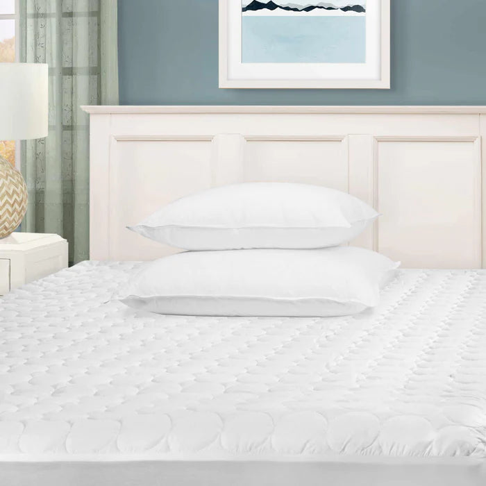 Down Alternative Microfiber Deep Pocket Quilted Mattress Pad - Ultra Soft Bed Topper for All-Season Comfort, Fits 8-21