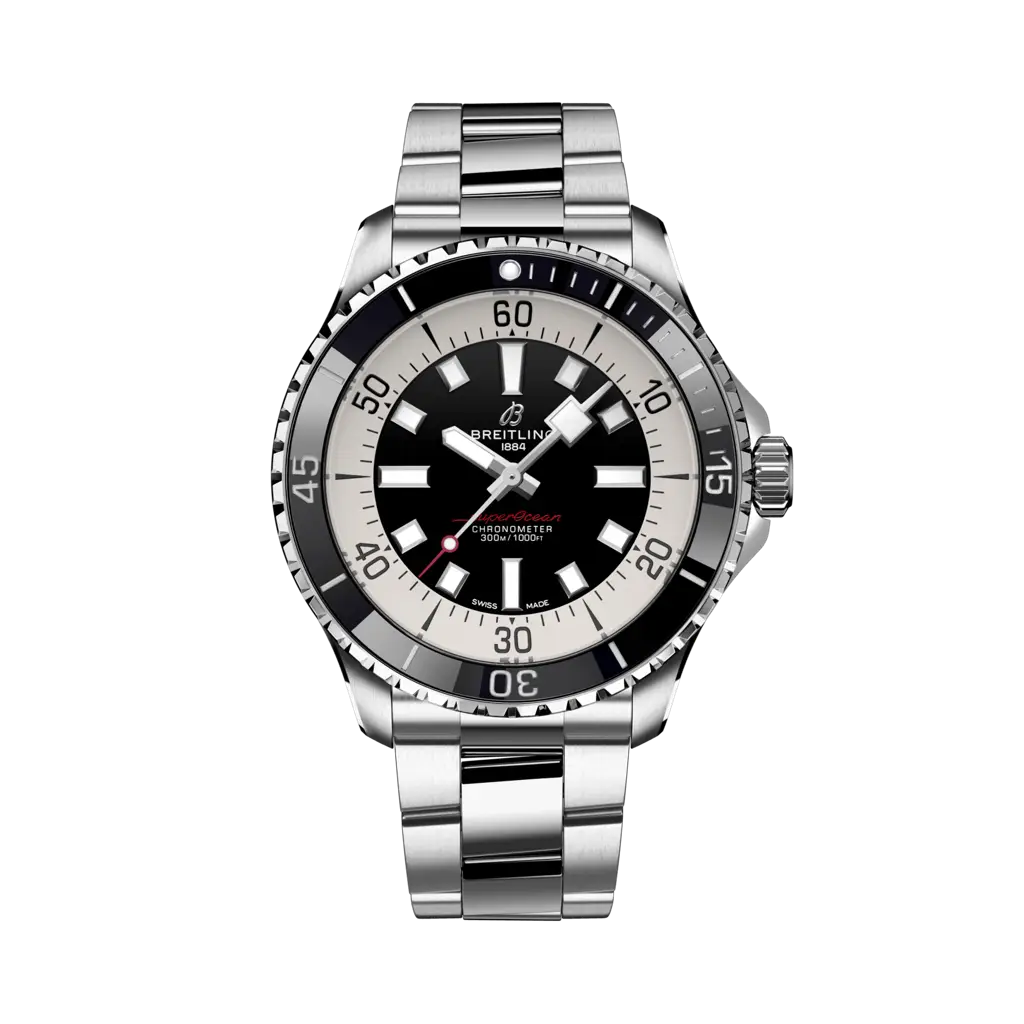 Breitling Superocean Automatic 44mm Men's Dive Watch A17376211B1A1 - Luxury Waterproof Chronometer for Scuba Diving & Professional Use