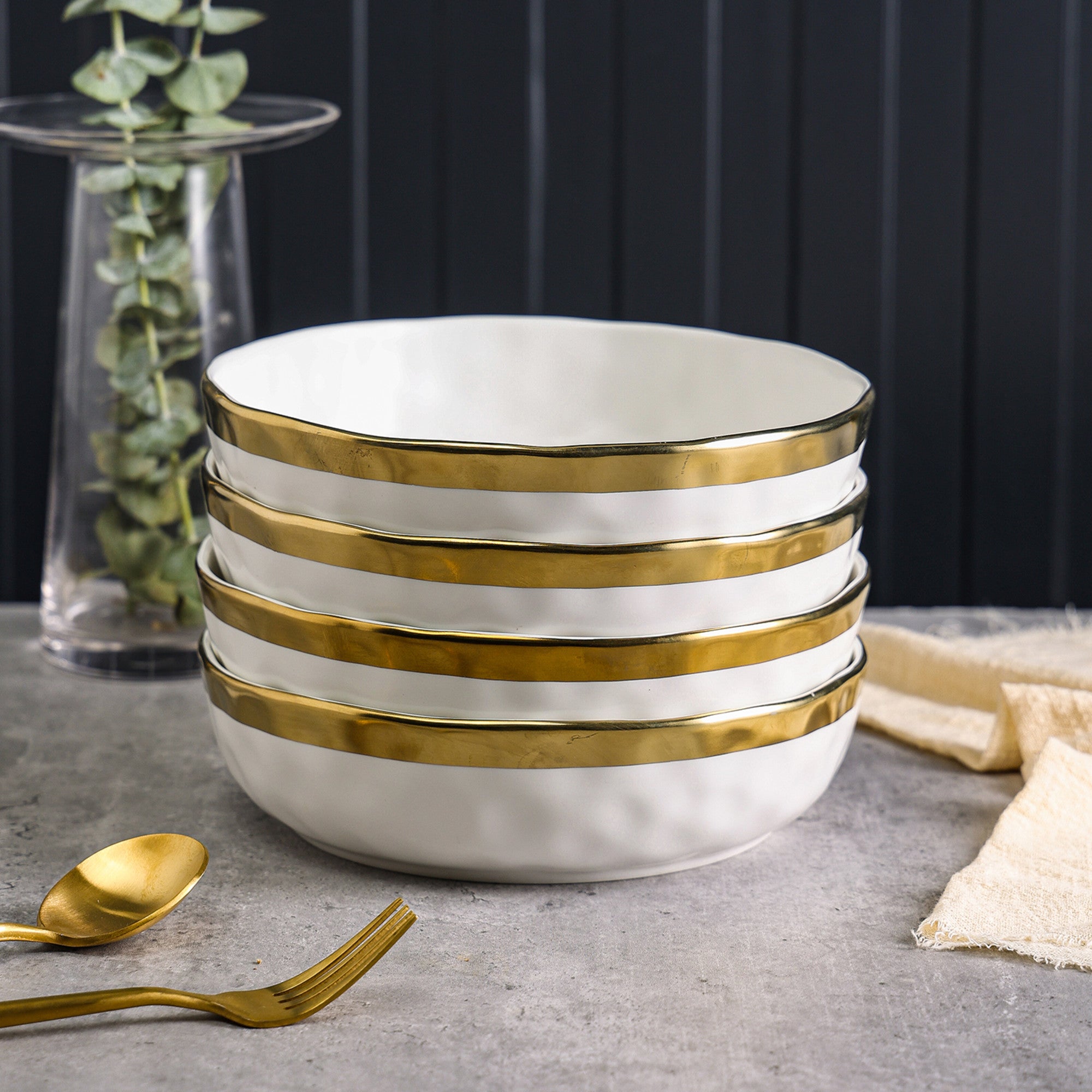 Florian Porcelain Pasta Bowl - Elegant White Ceramic Dinnerware for Italian Cuisine | Perfect for Restaurants, Home Dining & Gift Giving
