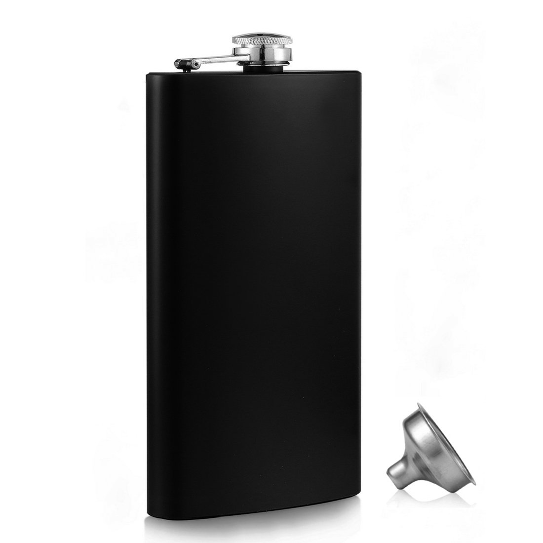 Premium 12oz Stainless Steel Whiskey Flask Set - 304 18/8 Rustproof Liquor Flask with Funnel - Perfect Groomsmen Gift, Bachelor Party, Camping & Outdoor Adventures