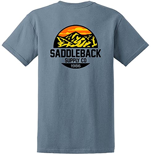 Stone Blue / White Mountain Logo