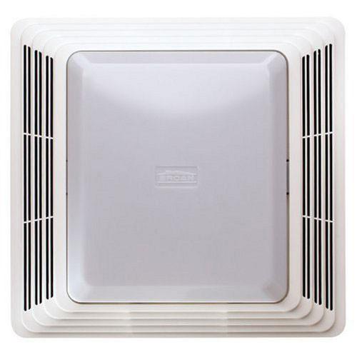 Broan 679 Ceiling Mount Bathroom Exhaust Fan with Light - Quiet Ventilation for Bathroom, Shower & Toilet - White Energy Efficient Bath Fan & LED Light Combo