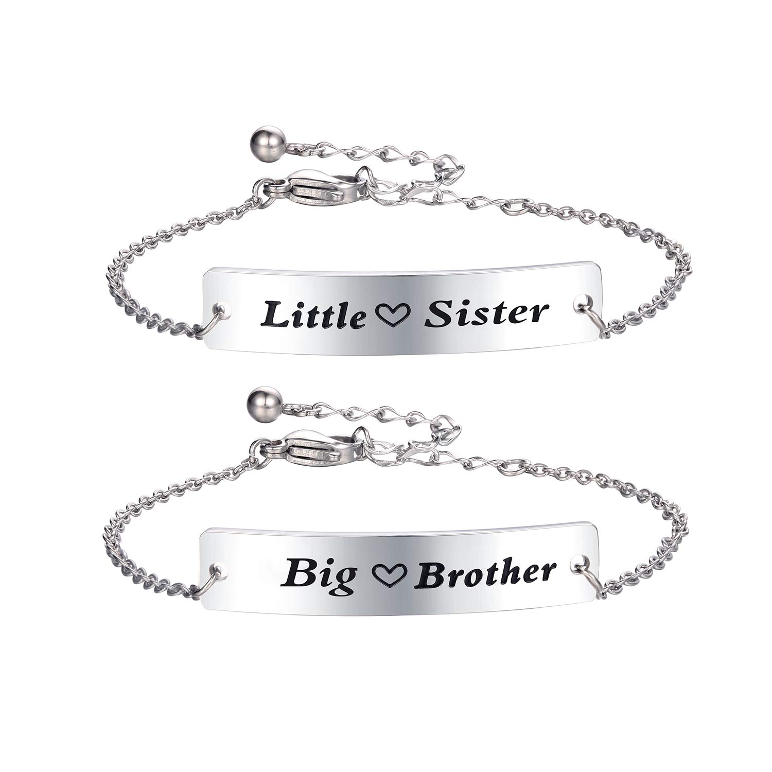 Brother and Sister Matching Keychain Set - Cute Sibling Jewelry Gift for Brother from Sister - Perfect for Birthdays, Christmas, and Family Bonding Moments