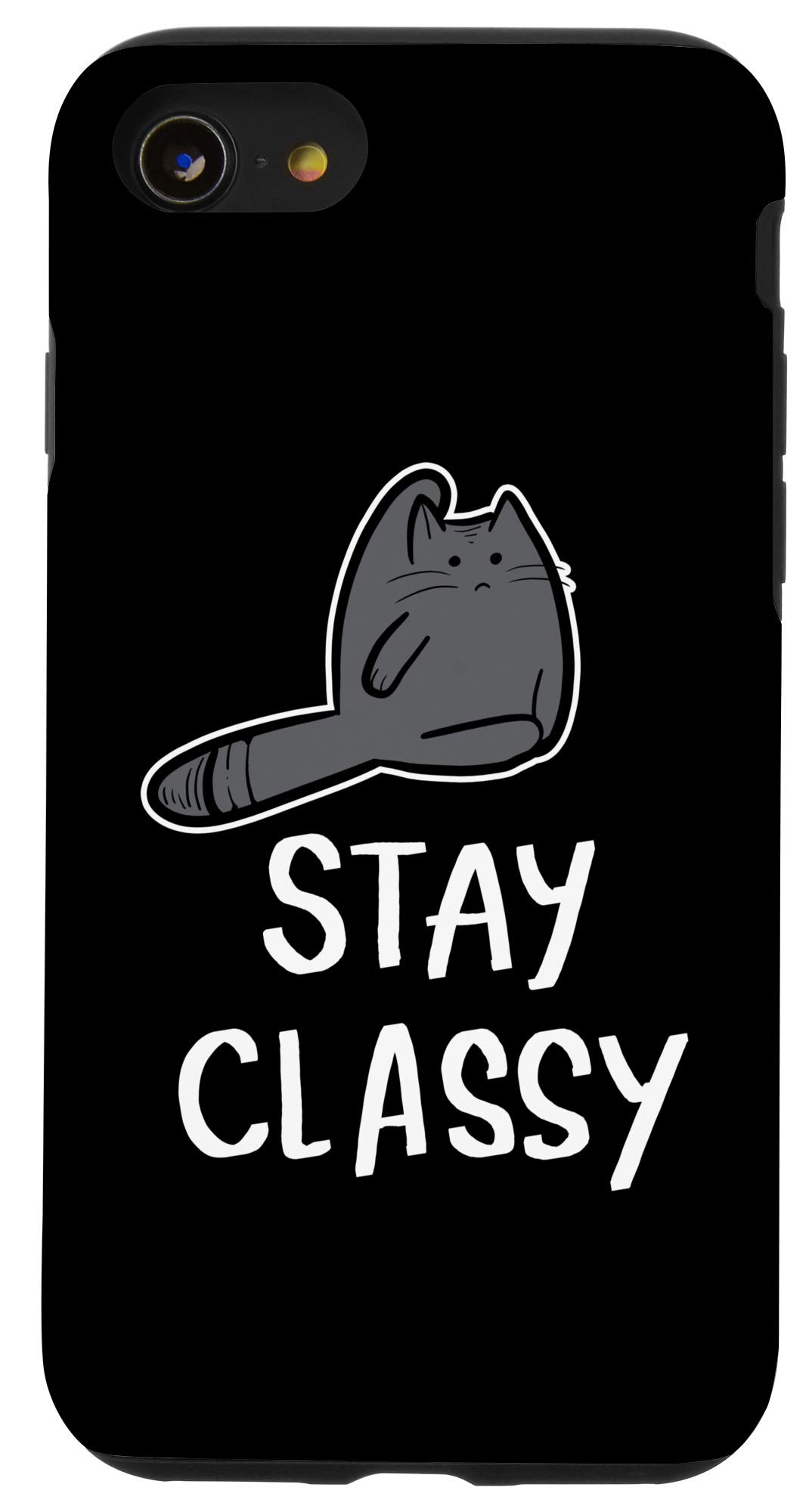 iPhone SE (2020) / 7 / 8 Cat Butt Funny Phone Case - Cute Protective Cover for Cat Lovers - Perfect Gift for Pet Owners & iPhone Users