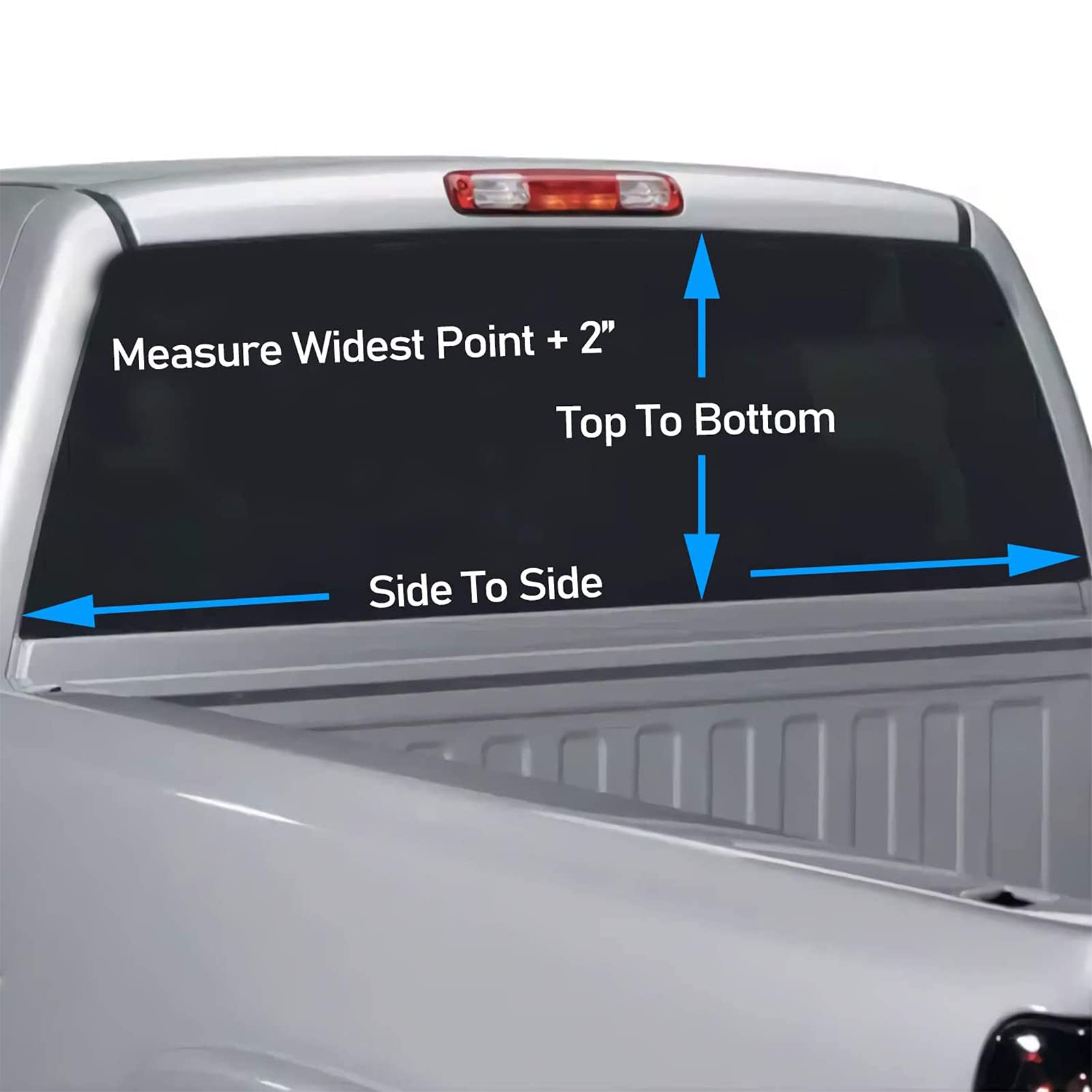 Premium Perforated Vinyl Rear Window Decal Sticker - Wolf Design for Trucks, SUVs, Vans & Pickups (65x22 inches) | Custom Car Window Graphic for Off-Road Adventures & Outdoor Enthusiasts