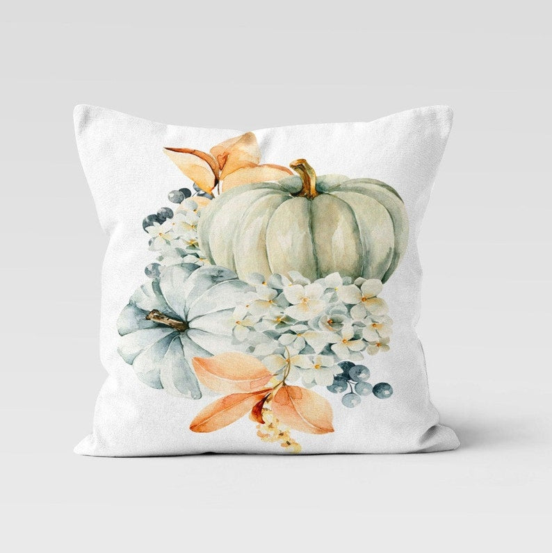 Cozy Fall Pillow Covers Set of 4 - Autumn Leaves Pumpkin Spice Decorative Throw Pillow Covers for Sofa, Bed, Couch - Seasonal Home Decor for Living Room & Bedroom