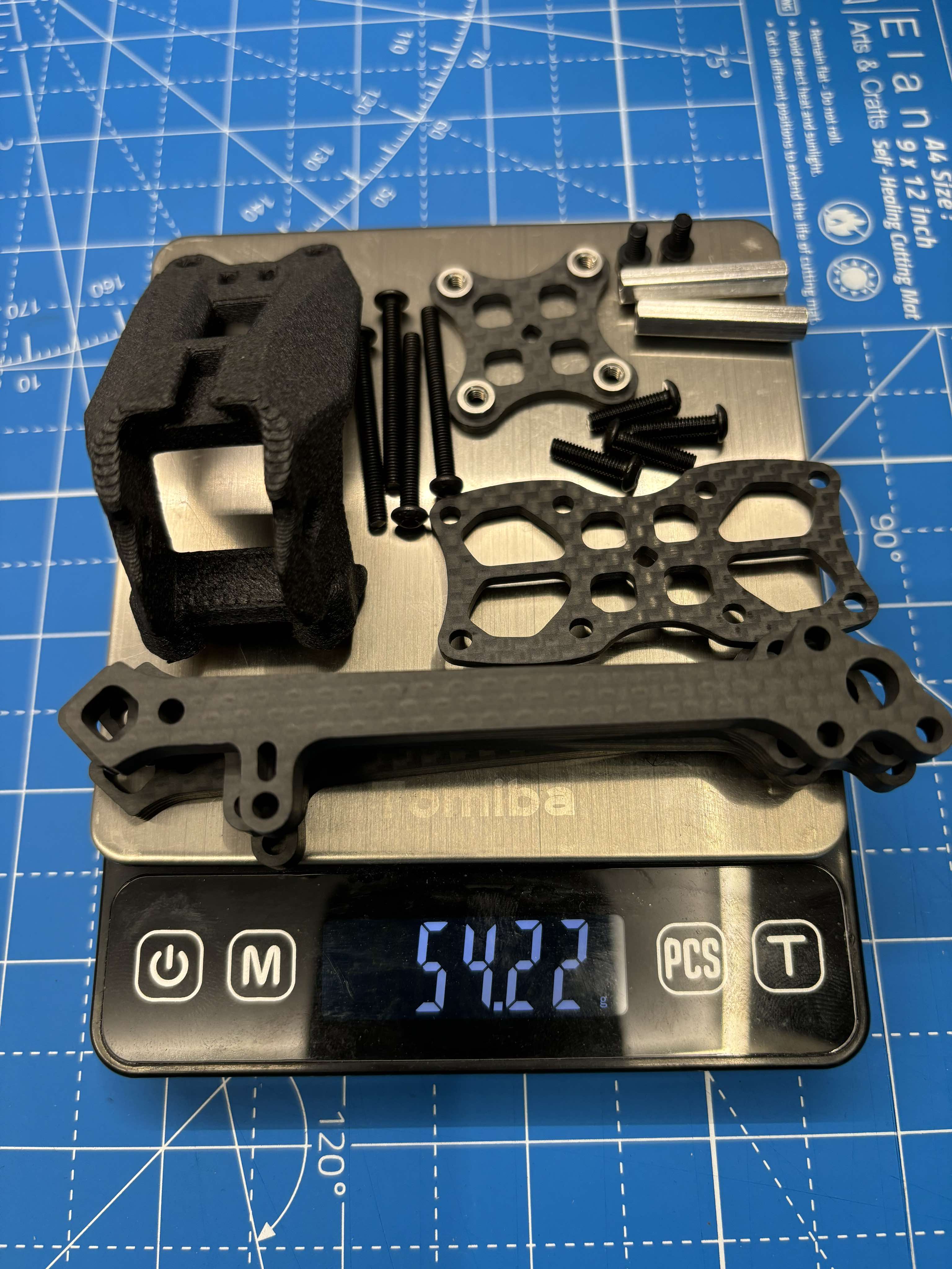 DinDrones OZR 5X 5 Racing Frame - Lightweight Carbon Fiber Drone Frame for FPV Racing | Perfect for Competitive Drone Racing & Outdoor Aerial Sports