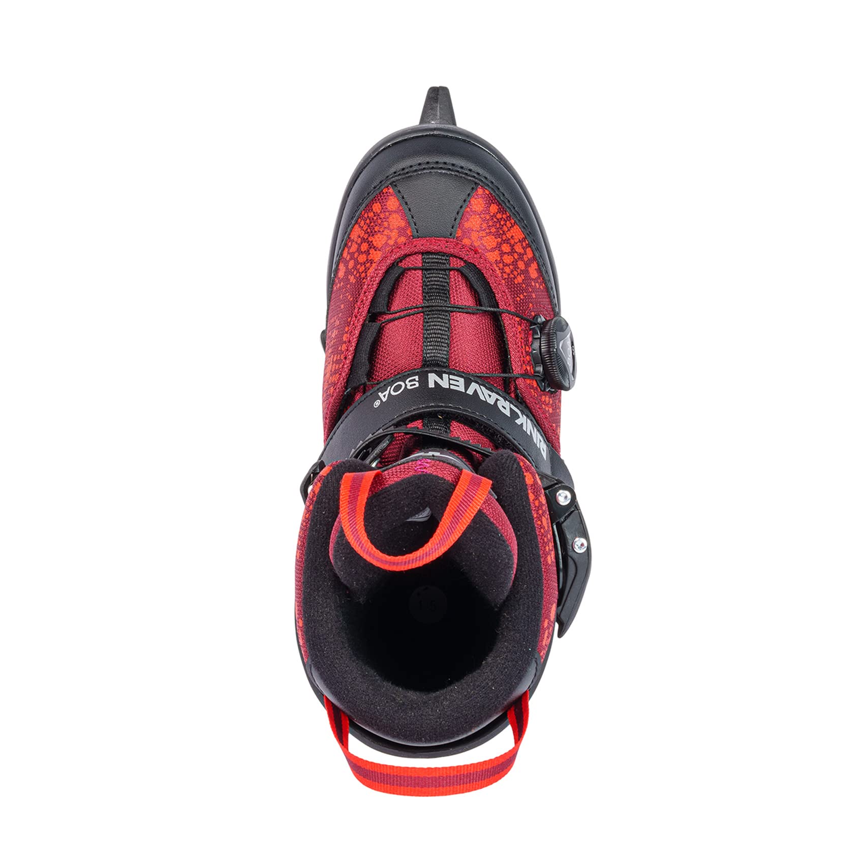 K2 Rink Raven Boa Adjustable Junior Ice Skates for Girls & Boys - Comfortable & Durable Figure Skates for Beginners, Kids & Youth - Perfect for Ice Rinks, Hockey Practice & Recreational Skating