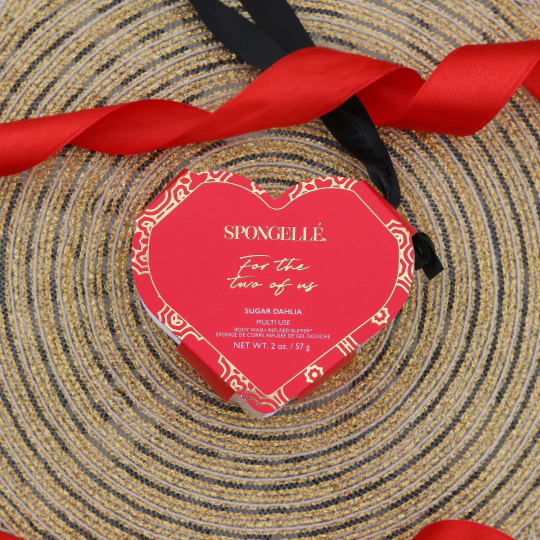 For The Two Of Us | Sugar Dahlia Heart Buffer - Romantic Couples Gift for Valentine's Day, Anniversary & Special Occasions