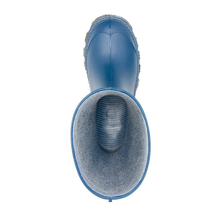 Kamik Light Navy Stomp Youth Rain Boots - Waterproof Kids Rain Boots for Outdoor Play, Puddle Jumping & Gardening - Non-Slip Comfortable Children's Rain Shoes