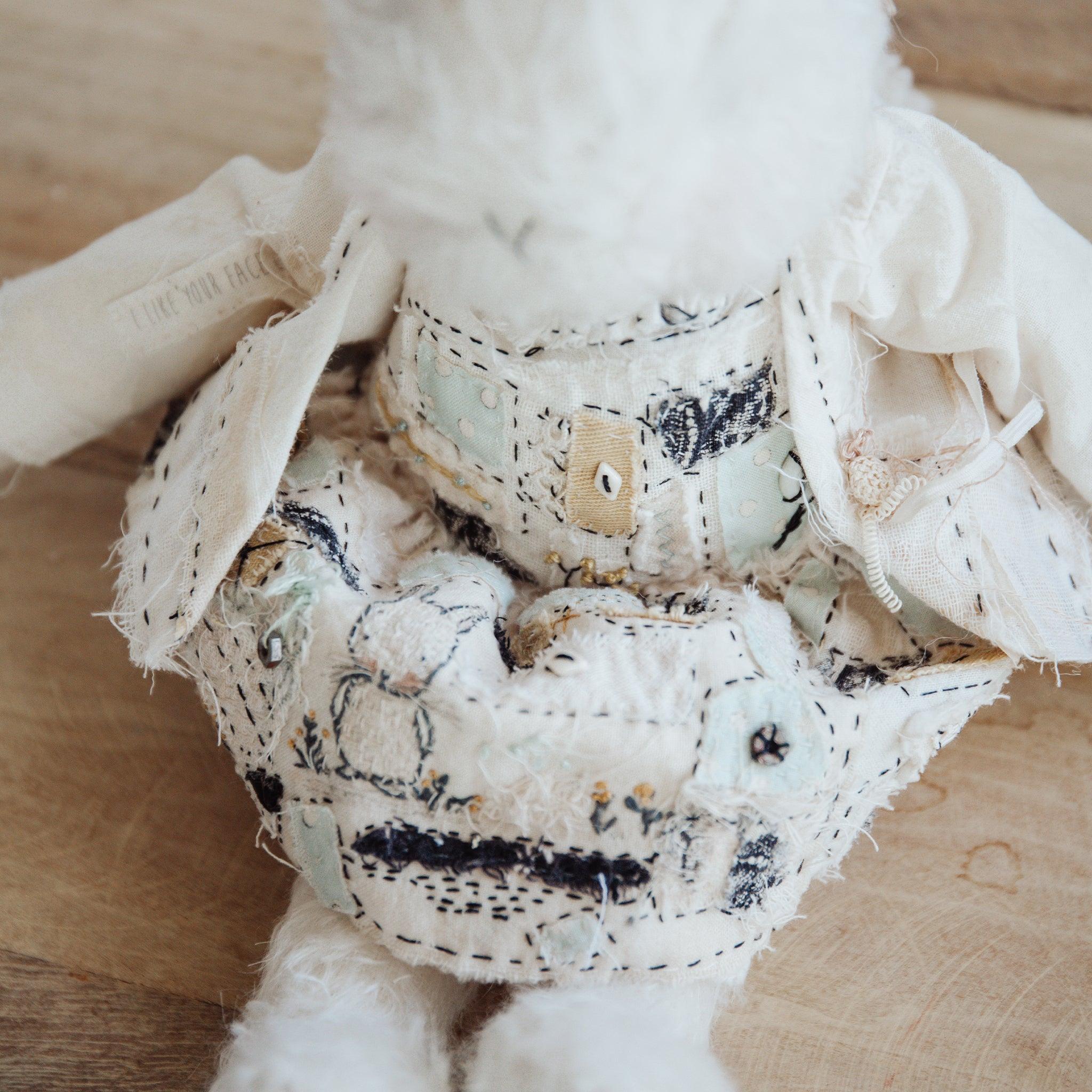 Handmade Jackie Rabbit Figurine - Unique Handcrafted Home Decor for Easter, Spring & Nursery - Perfect Gift for Collectors & Animal Lovers
