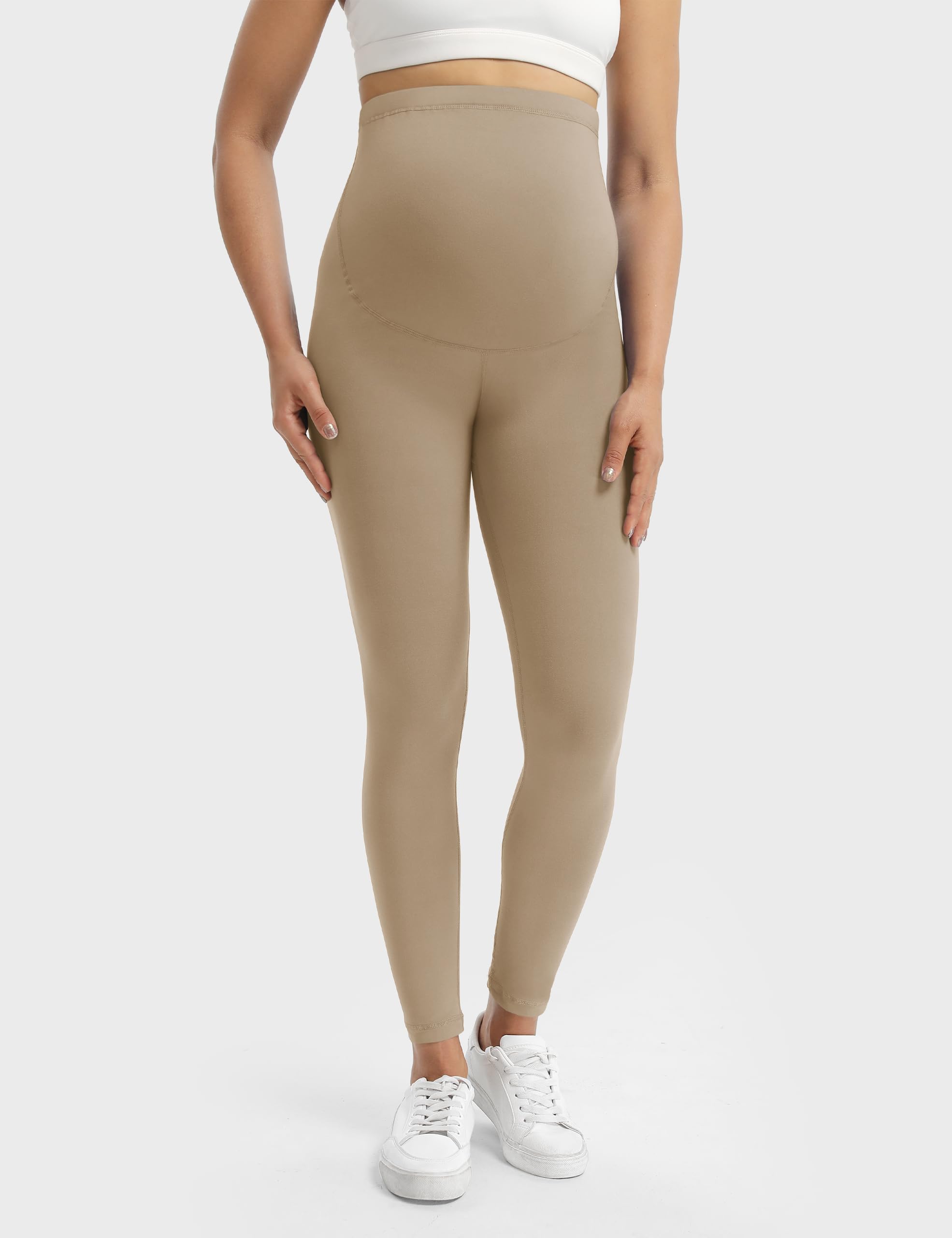 Buttergene Women's Maternity Leggings - Over The Belly Pregnancy Yoga Pants for Workout & Comfort - Perfect for Prenatal Exercise, Yoga, and Everyday Wear