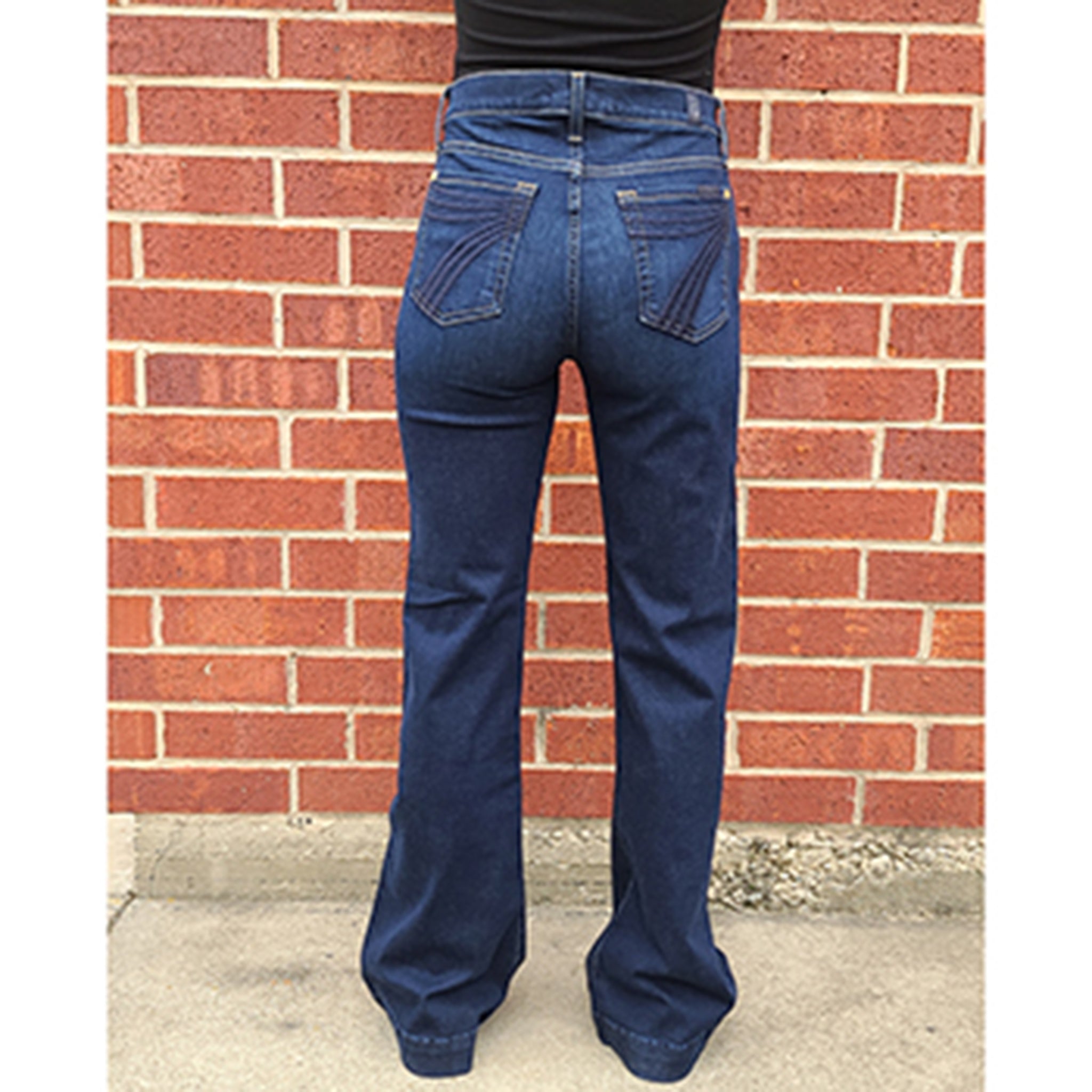 7 For All Mankind Women's TRT Tailorless Dojo Trouser Jean - Stretch Denim Pants for Work & Casual Wear | Comfortable Slim Fit Women's Jeans for Office, Travel & Everyday Outfits