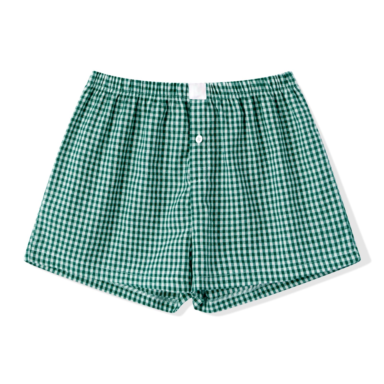 Women's Y2K Plaid Shorts - Elastic Waist Gingham Pajama Shorts & Lounge Sleepwear | Perfect for Summer, Sleepovers, and Relaxing at Home