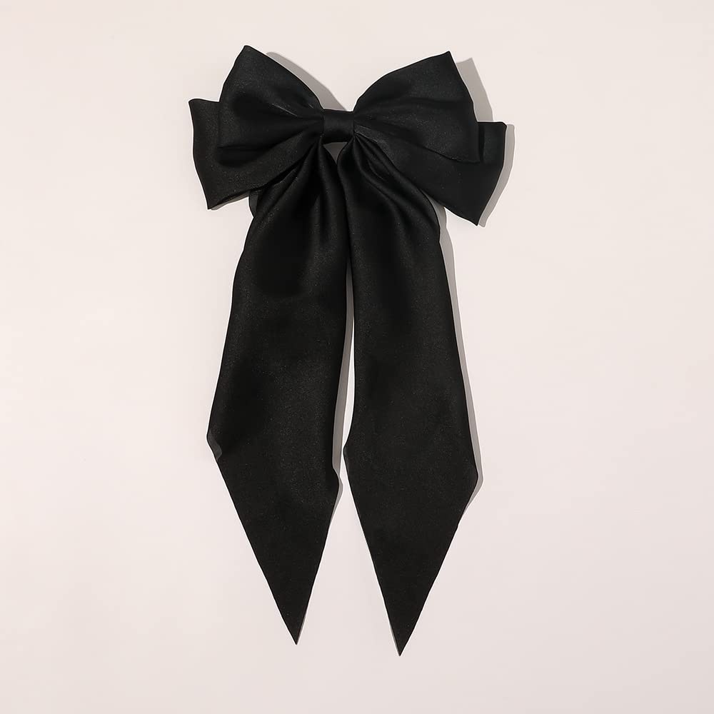 Elegant Large Silky Hair Bows for Women & Girls - 4PCS Set of Big Bowknot Hair Clips | Perfect for Parties, Weddings & Everyday Styling