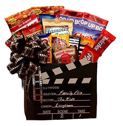 Red Box Movies and Snacks Gift Box Set - Perfect for Movie Nights, Birthday Gifts & Holiday Presents
