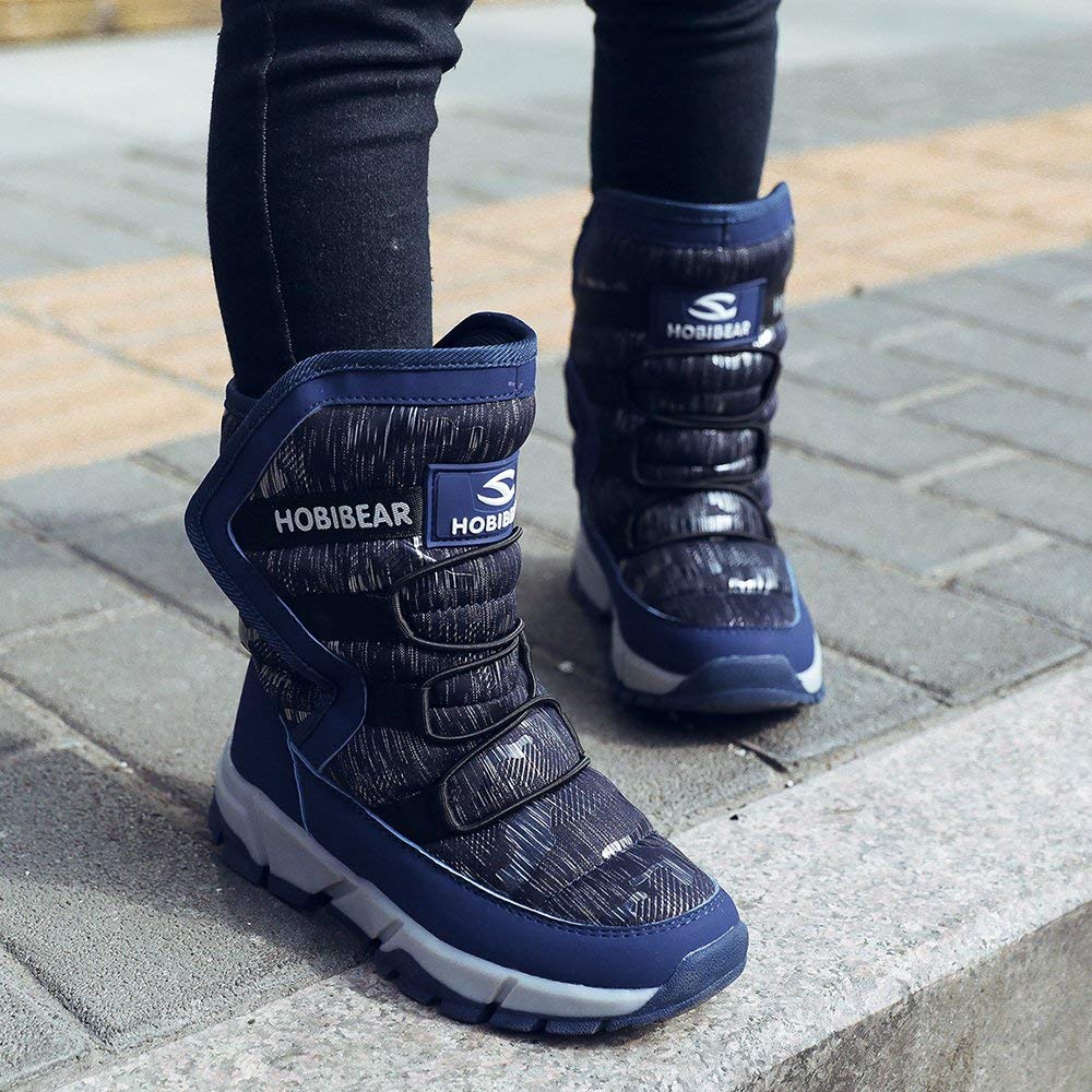 GUBARUN Boys Snow Boots - Waterproof Winter Boots for Kids with Slip-Resistant Sole | Cold Weather Shoes for Toddler, Little Kid & Big Kid | Ideal for Snow Play, Sledding & Outdoor Winter Activities
